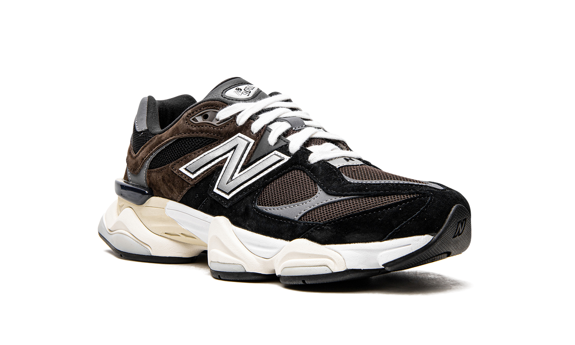 new balance 9060 brown black+U9060BRN+diagnol right view