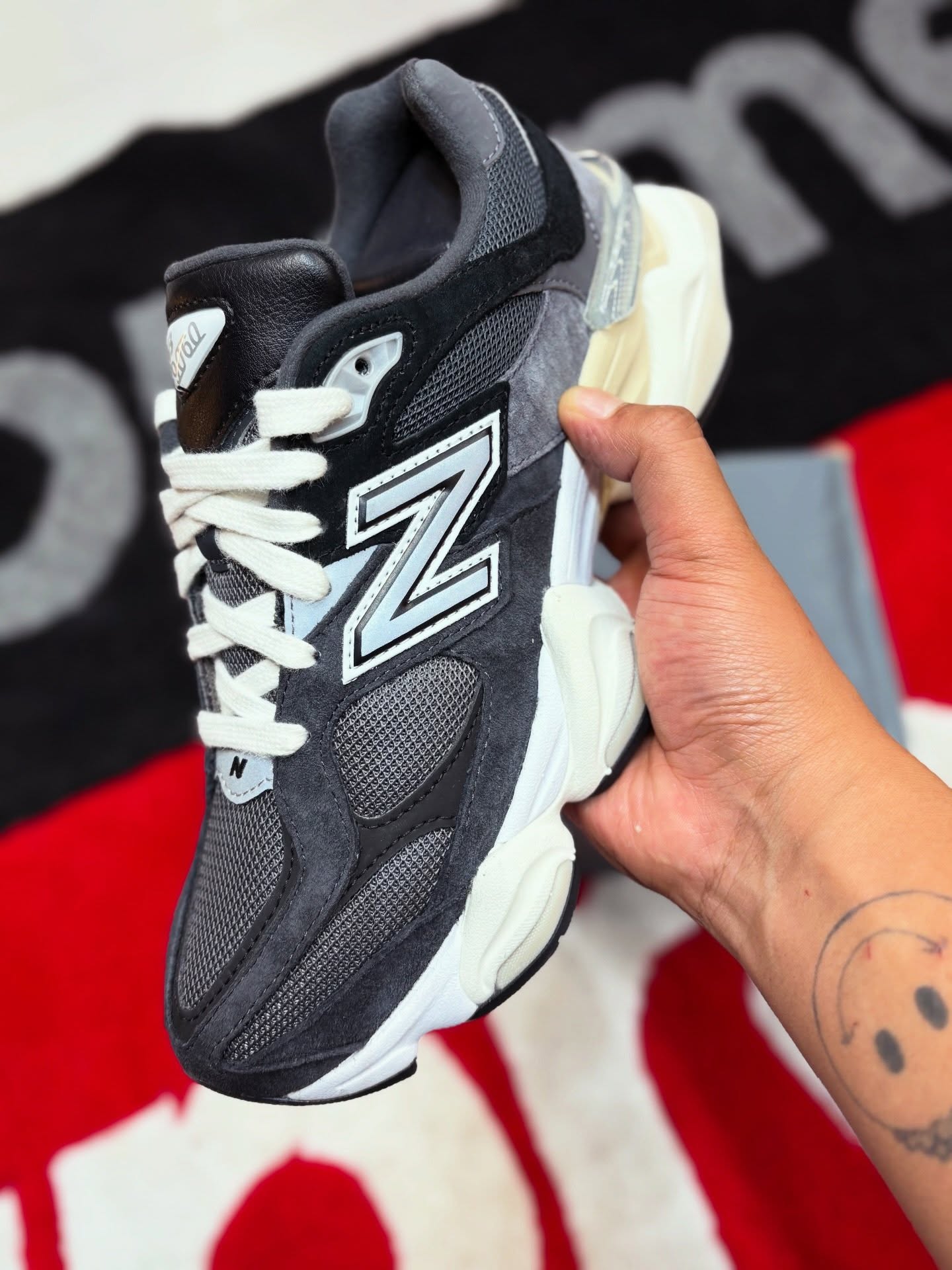 New Balance 9060 Charcoal, Lifestyle View 2, SKU U9060BLC