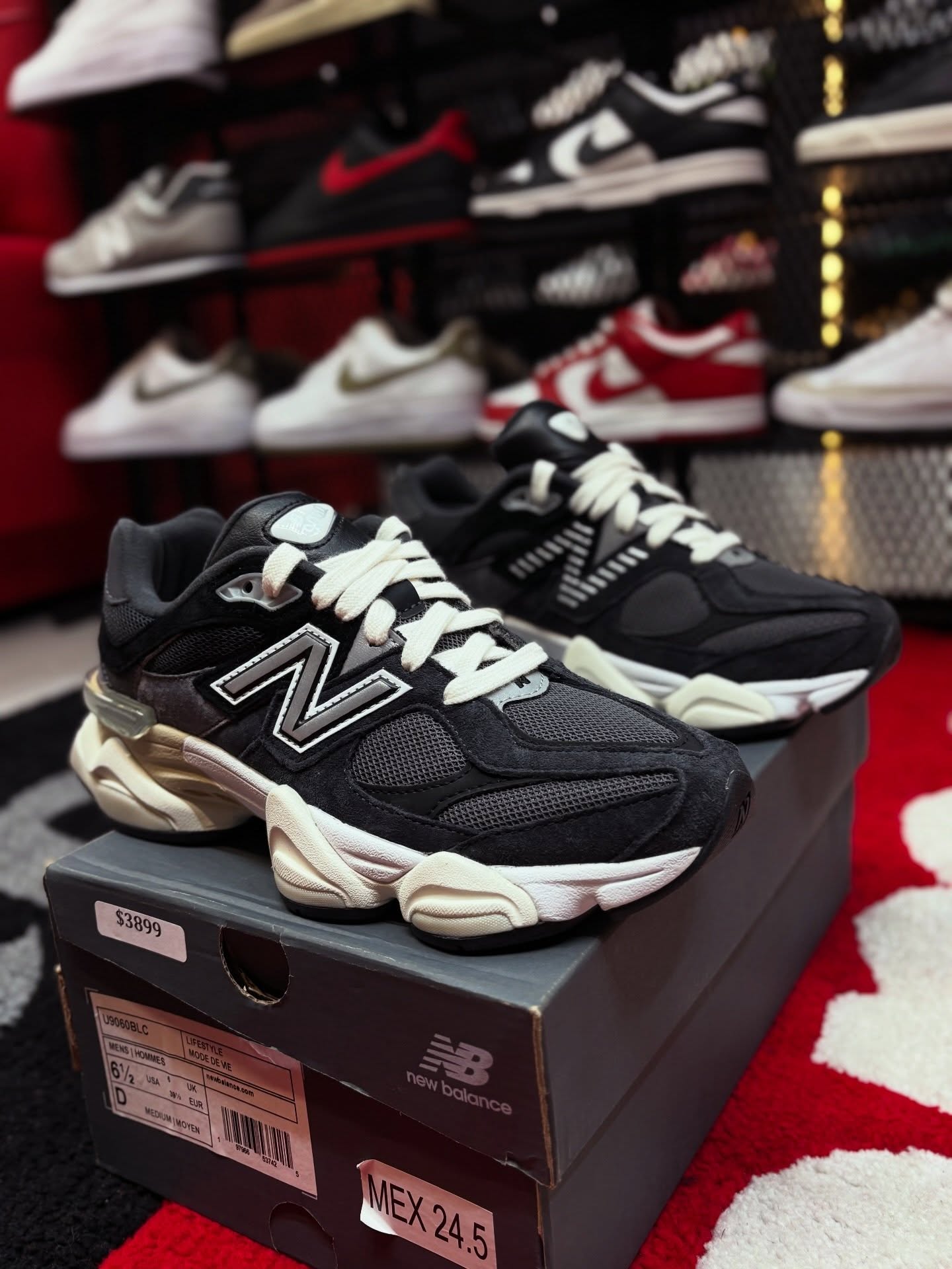 New Balance 9060 Charcoal, Lifestyle View 1, SKU U9060BLC