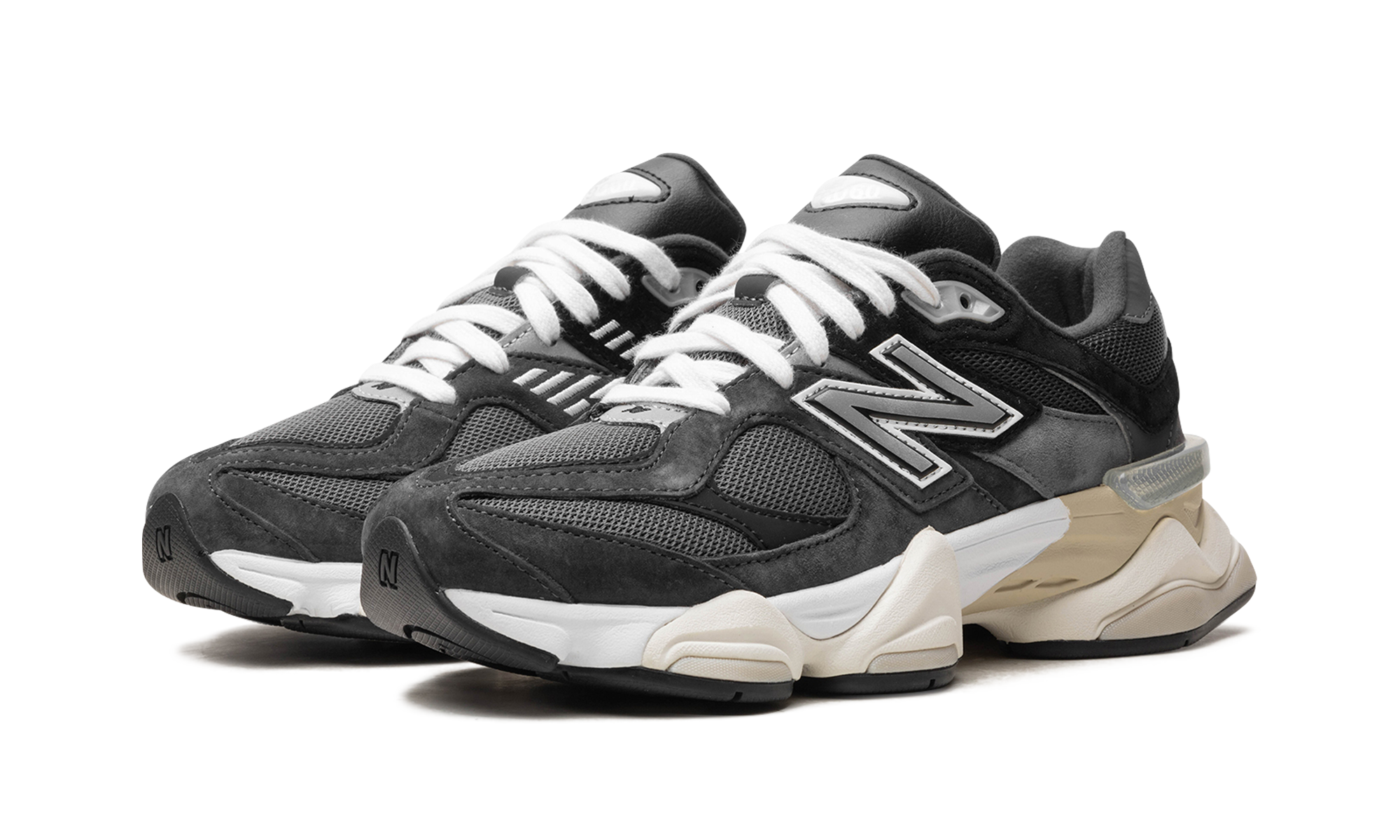 new balance 9060 charcoal+U9060BLC+diagnol left view