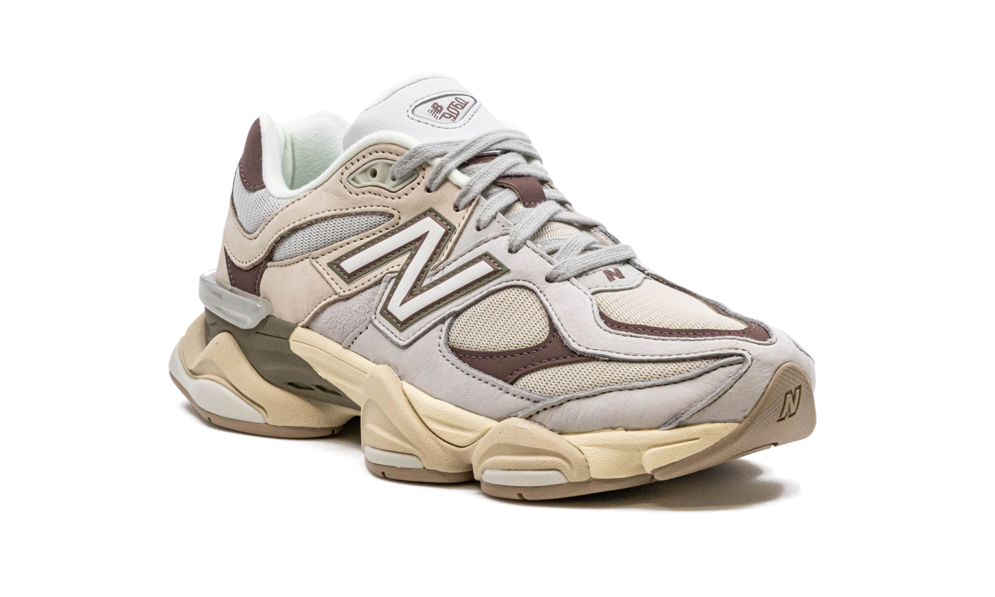 new balance 9060 grey matter timberwolf+U9060FNA+diagnol right view