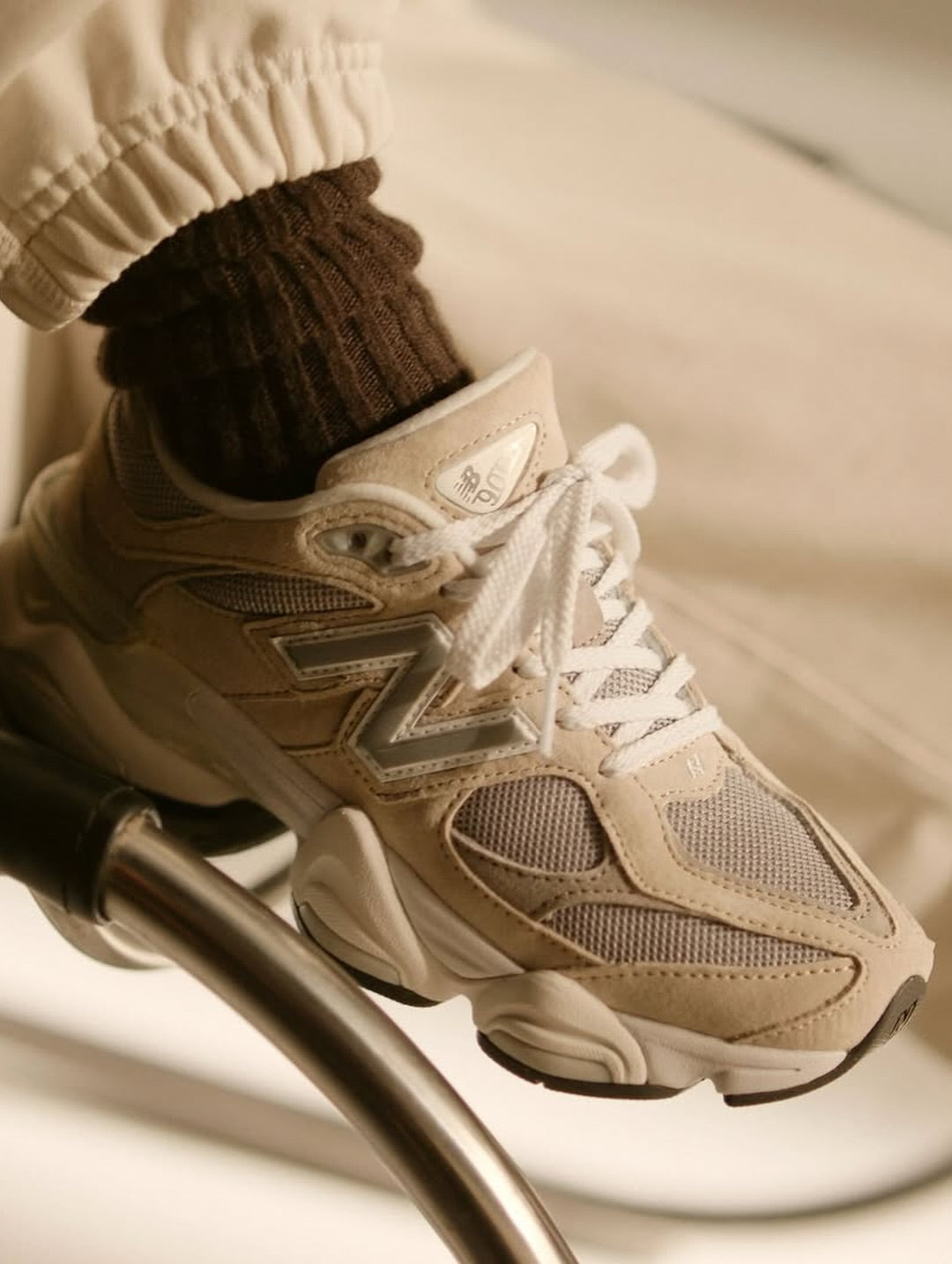 New Balance 9060 Incense Raincloud Arid Stone, Lifestyle View 3, SKU U9060LBD