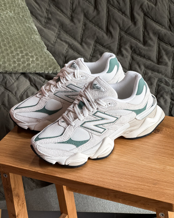 New Balance 9060 Linen Dark Juniper, Lifestyle View 4, SKU U9060EEI