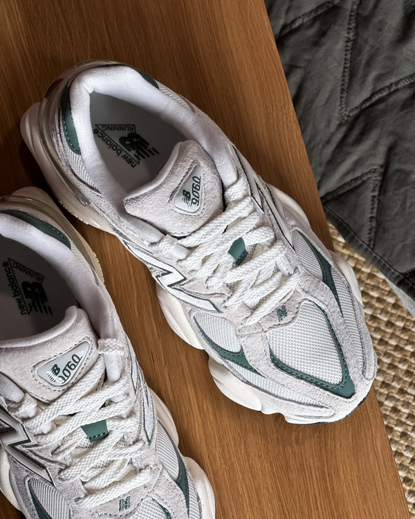 New Balance 9060 Linen Dark Juniper, Lifestyle View 5, SKU U9060EEI