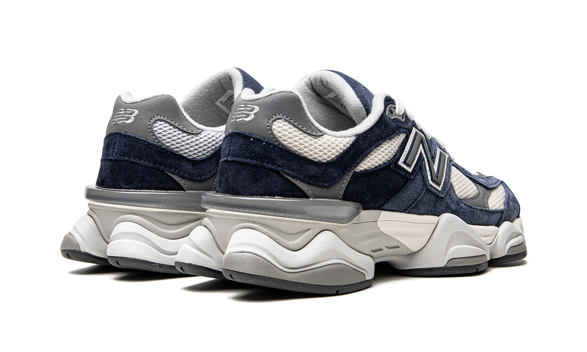 new balance 9060 natural indigo+U9060IND+diagnol right behind view
