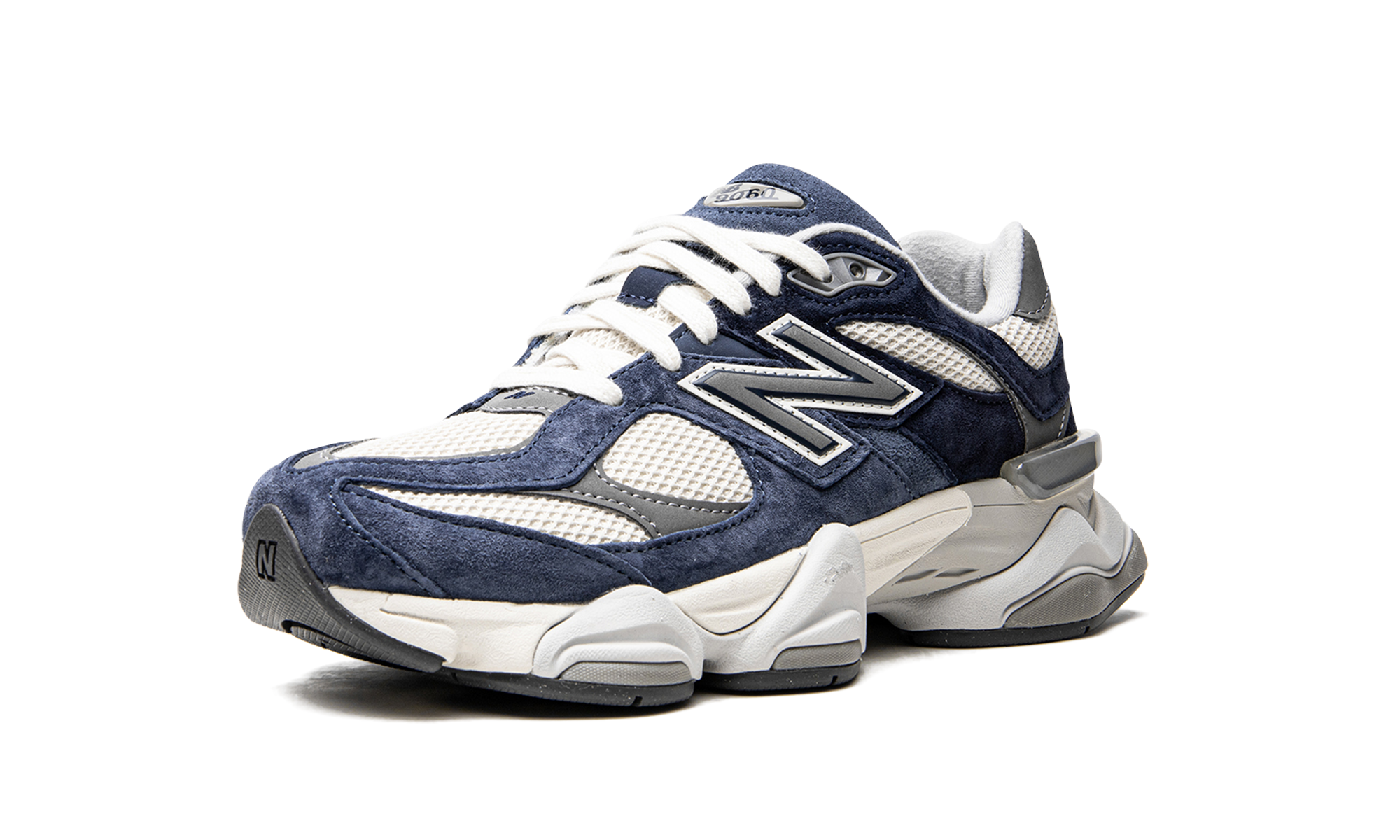 new balance 9060 natural indigo+U9060IND+left diagnol single view