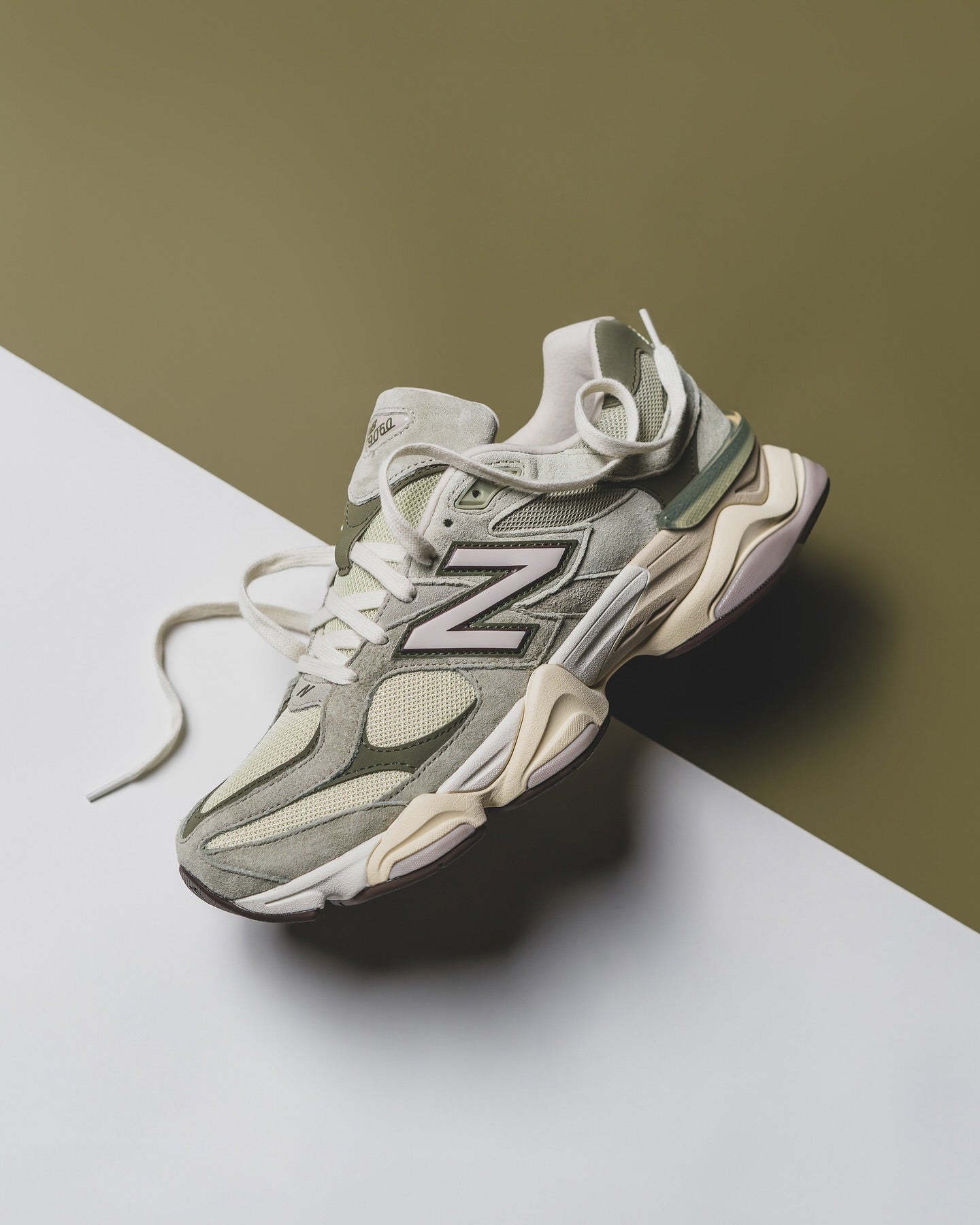 New Balance 9060 Olivine, Lifestyle View 2, SKU U9060EEC