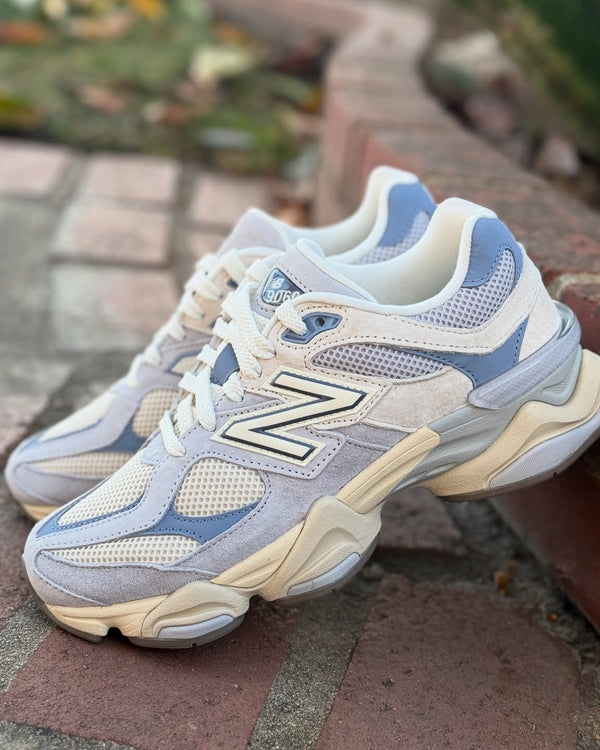 New Balance 9060 Pearl Grey Linen, Lifestyle View 3, SKU U9060EEL