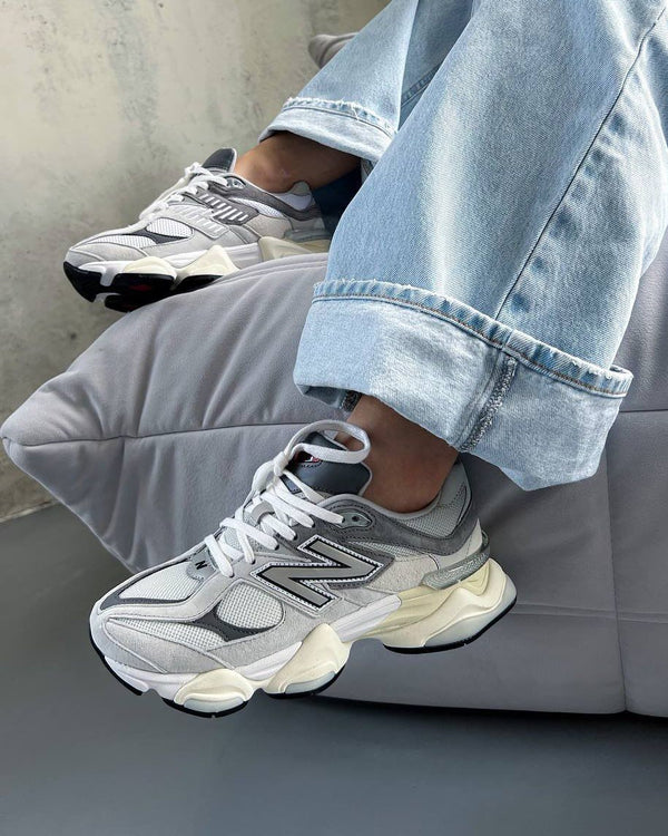 New Balance 9060 Rain Cloud Grey, Lifestyle View 1, SKU U9060GRY