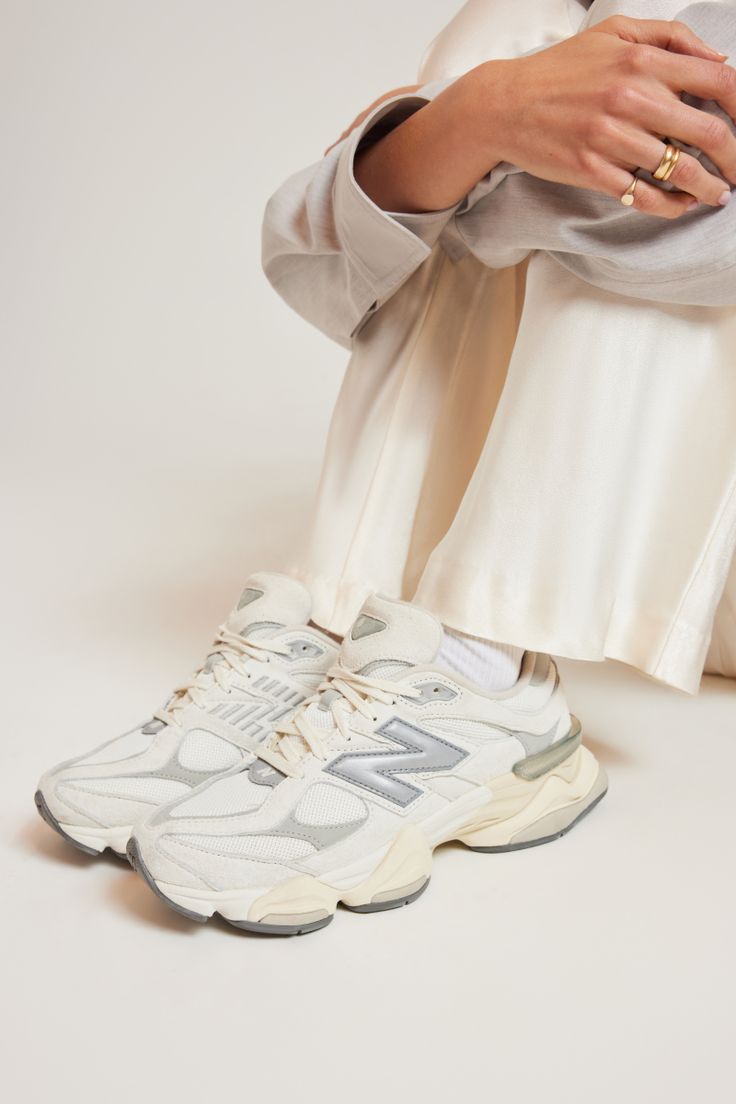 New Balance 9060 Sea Salt White, Lifestyle View 1, SKU U9060ECA