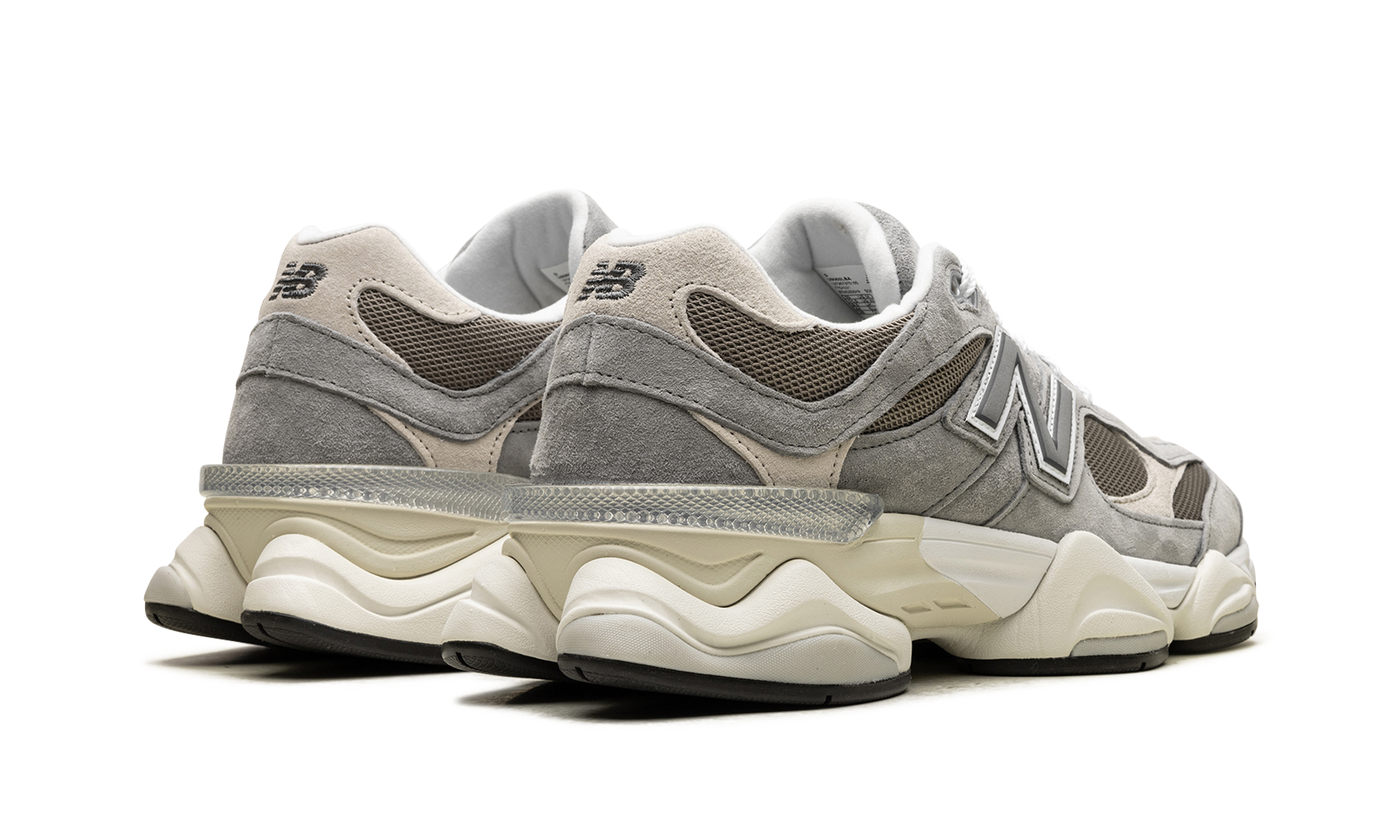 new balance 9060 slate grey arid stone+U9060LBA+diagnol right behind view