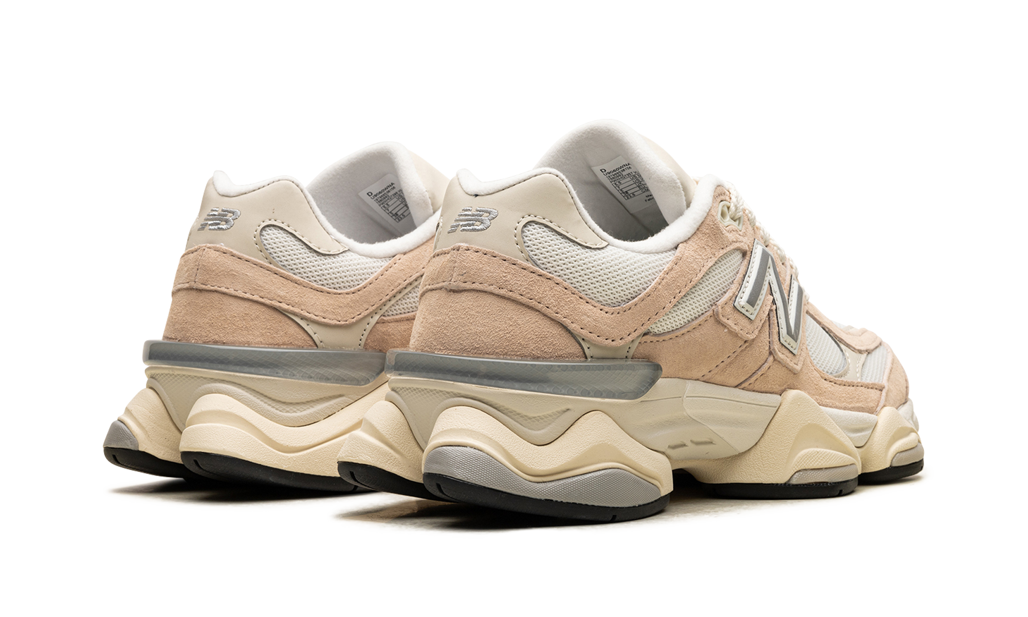 new balance 9060 vintage rose+U9060WNA+diagnol right behind view