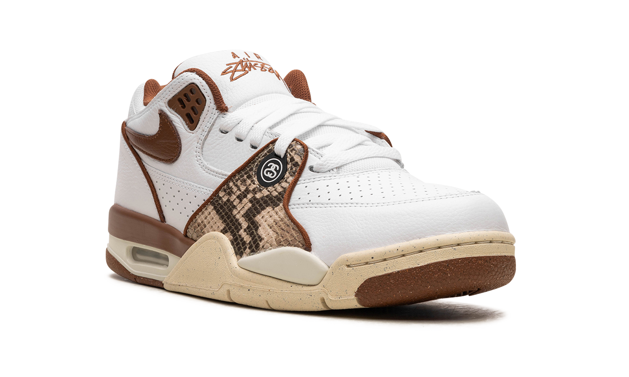 nike air flight 89 low sp stussy pecan+FD6475-100+diagnol right view