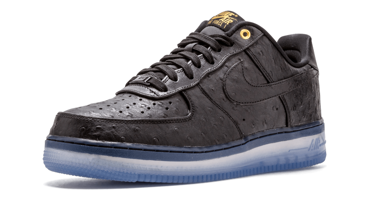 nike air force 1 cmft lux low black ostrich+805300-001+bottom view