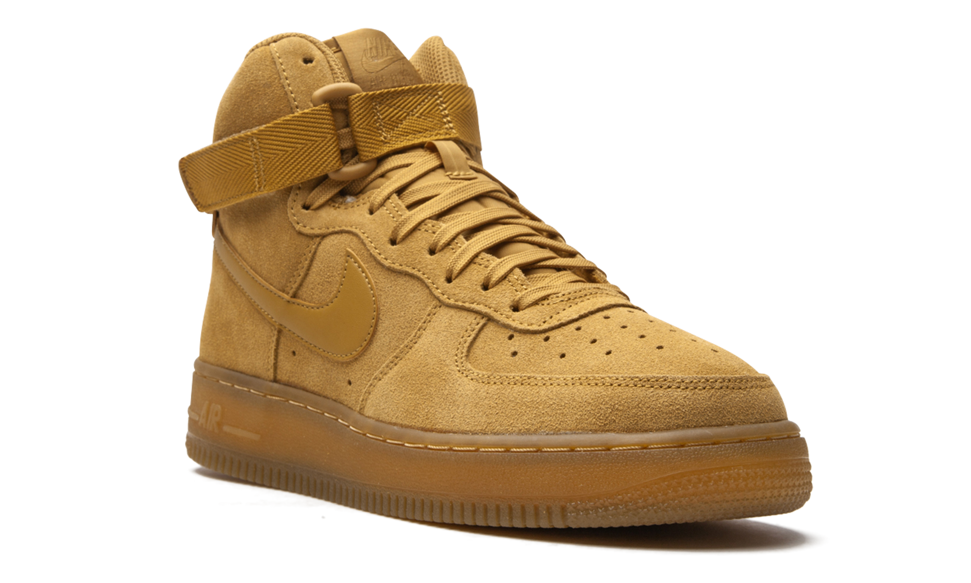 nike air force 1 high lv8 3 wheat gs+CK0262-700+diagnol right view