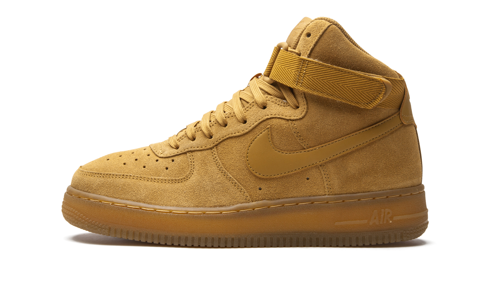 nike air force 1 high lv8 3 wheat gs+CK0262-700+diagnol right view 1