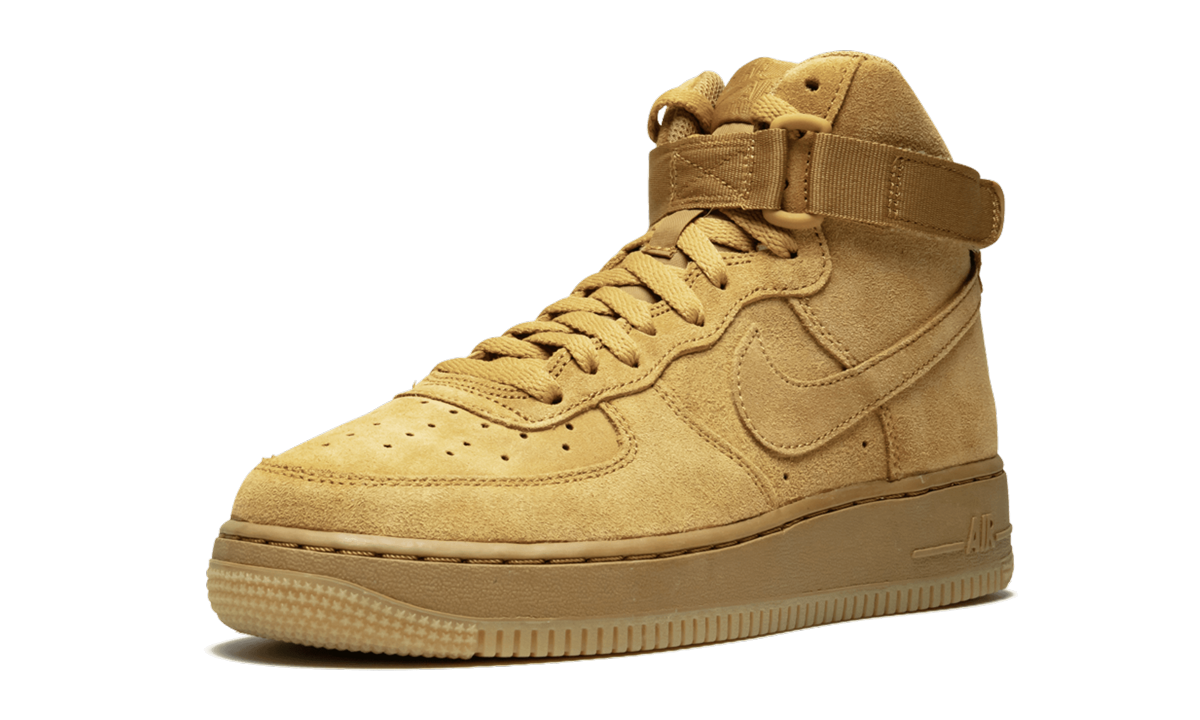 nike air force 1 high lv8 wheat 2018 gs+807617-701+left diagnol single view