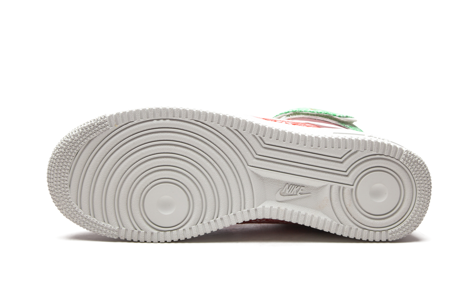 nike air force 1 high nordic christmas 2020+DC1620-600+bottom view