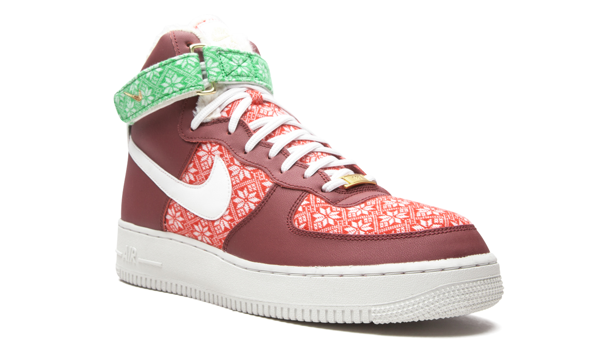 nike air force 1 high nordic christmas 2020+DC1620-600+diagnol right view