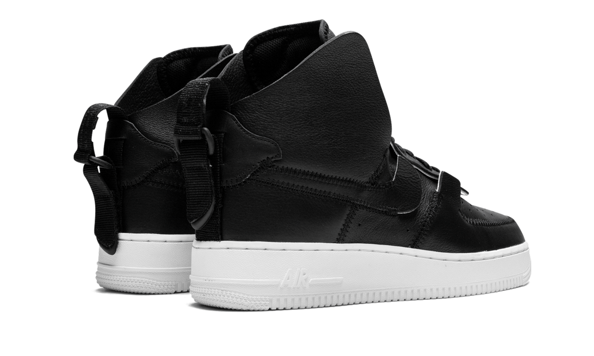 nike air force 1 high psny black+AO9292-002+diagnol right behind view