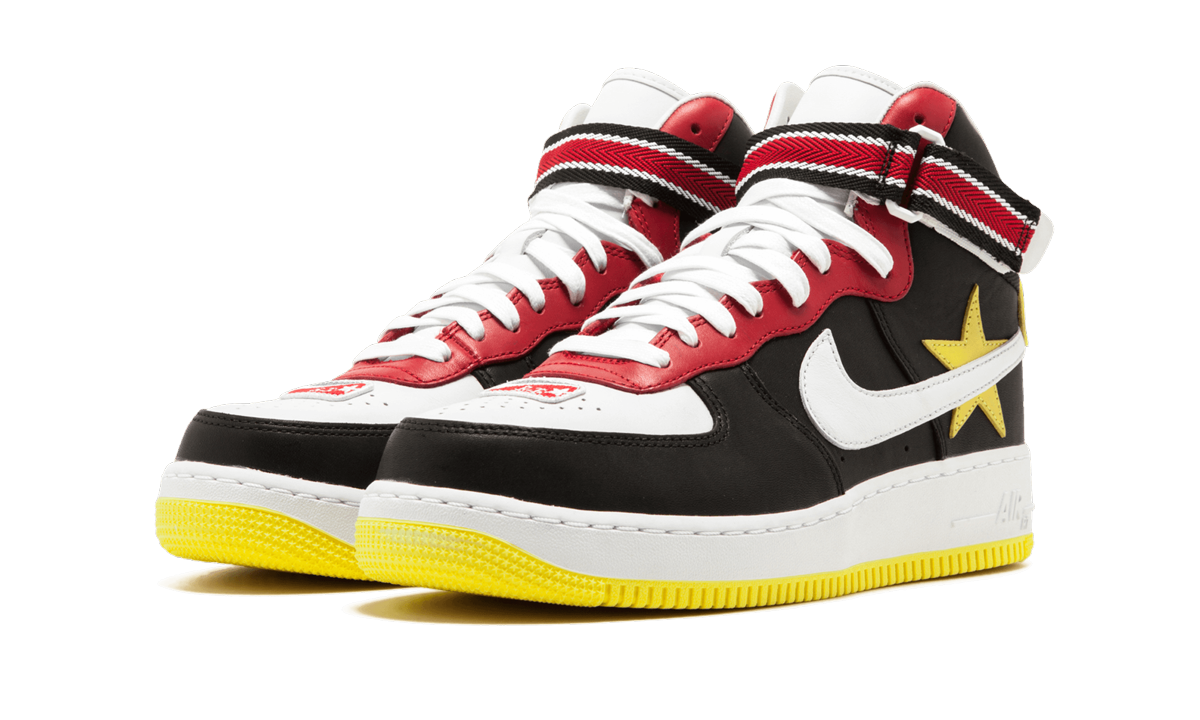 nike air force 1 high riccardo tisci all star 2018 black+AQ3366-600+diagnol left view