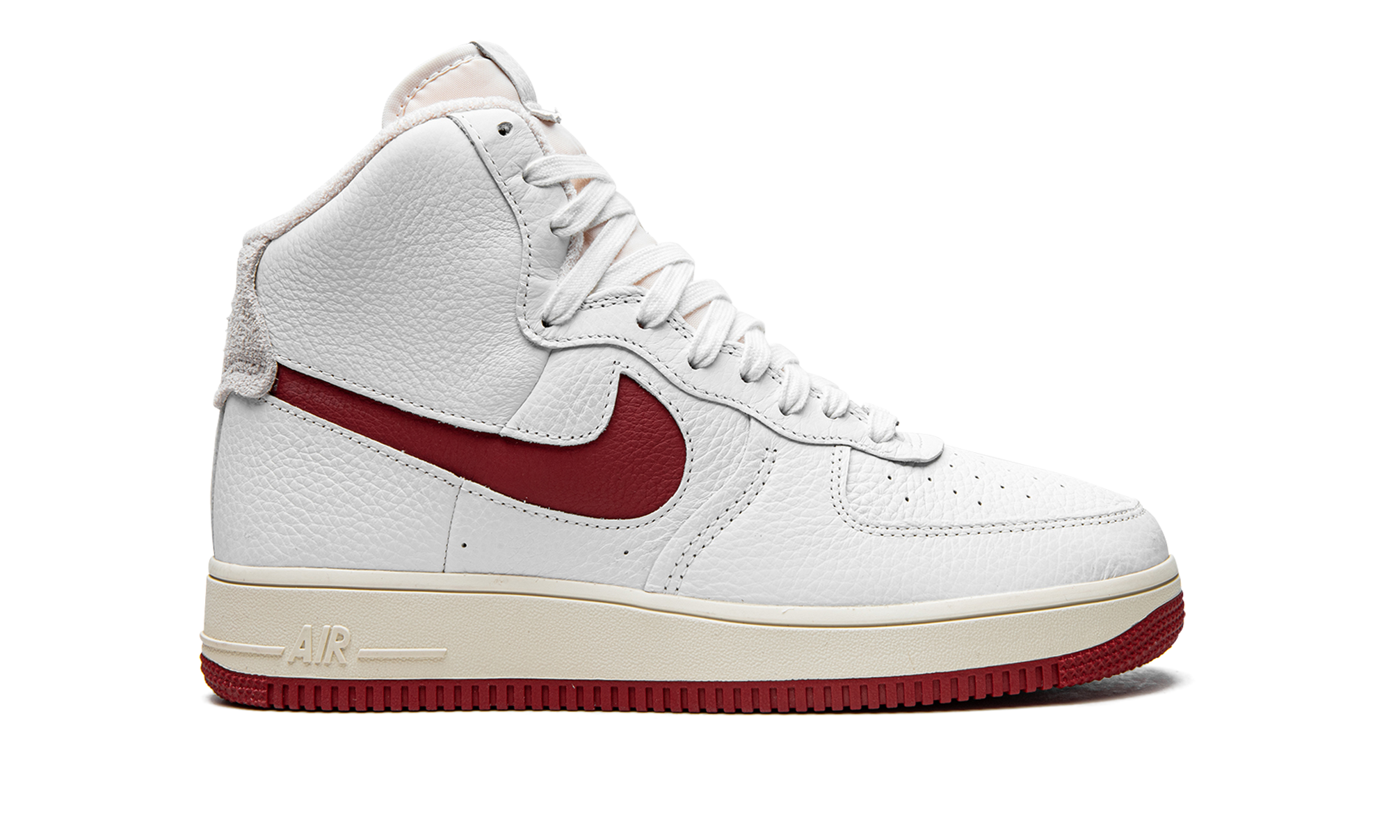 nike air force 1 high sculpt summit white gym red women s+DC3590-100+right view