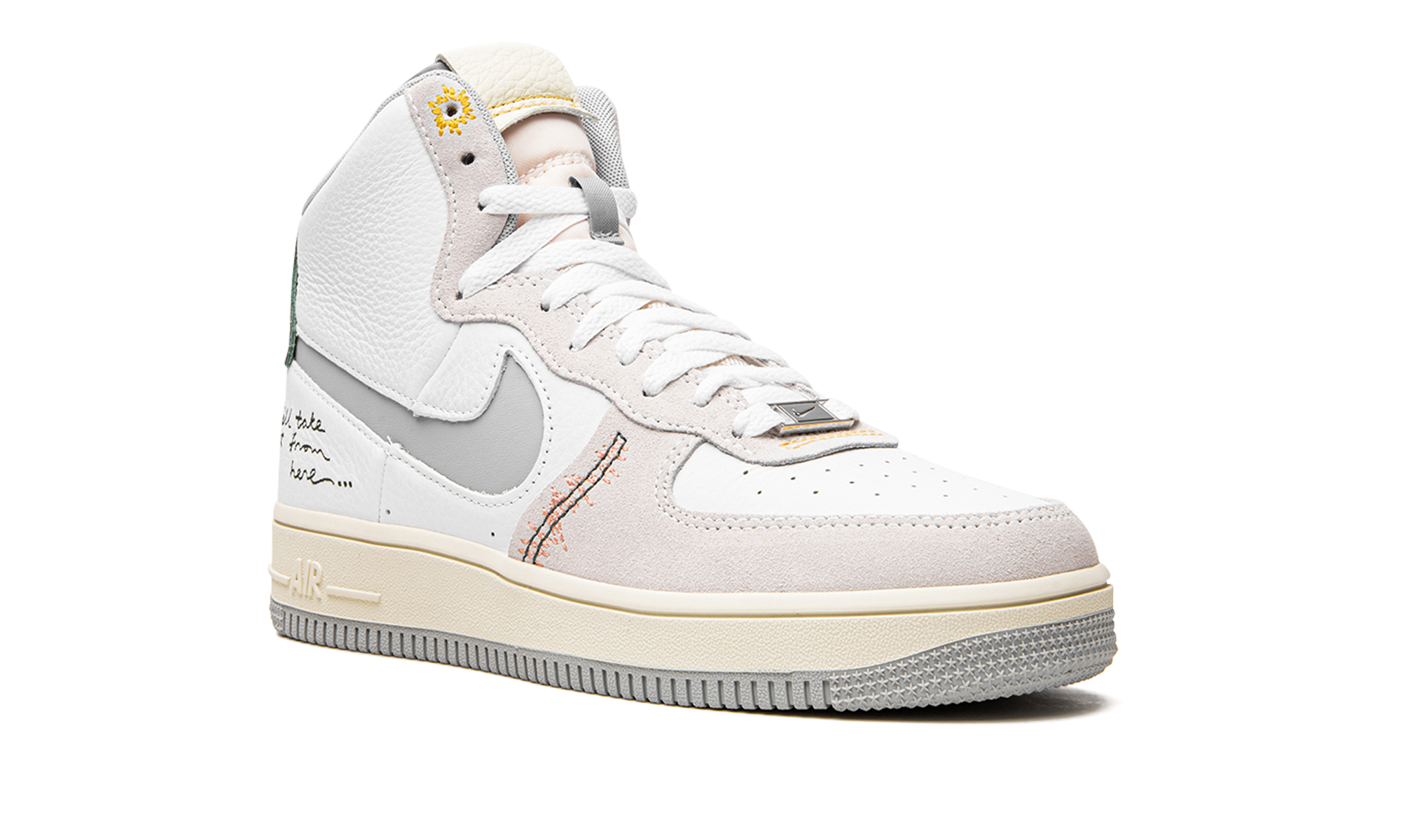 nike air force 1 high sculpt we ll take it from here women s+DV2187-100+diagnol right view