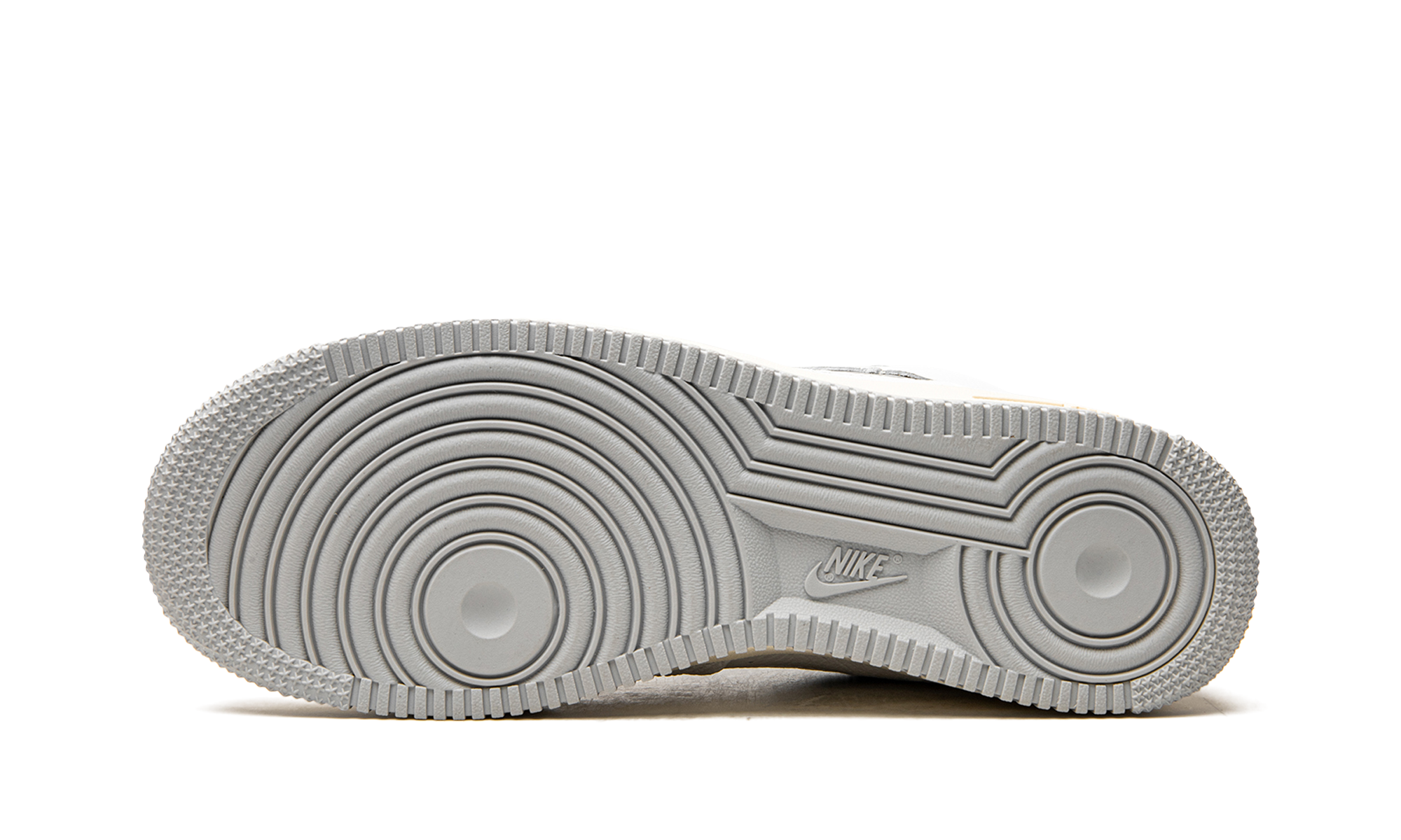 nike air force 1 high sculpt white silver women s+DC3590-101+bottom view