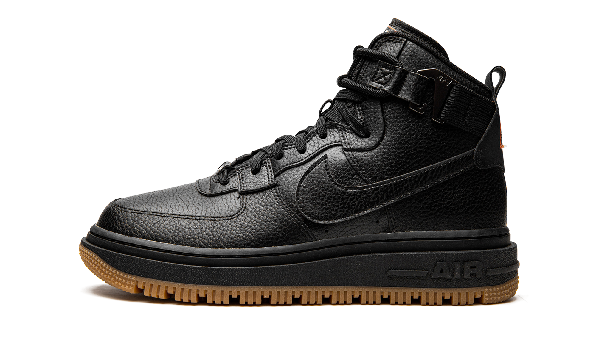 nike air force 1 high utility 2 0 black gum orange women s+DC3584-001+diagnol right view 1