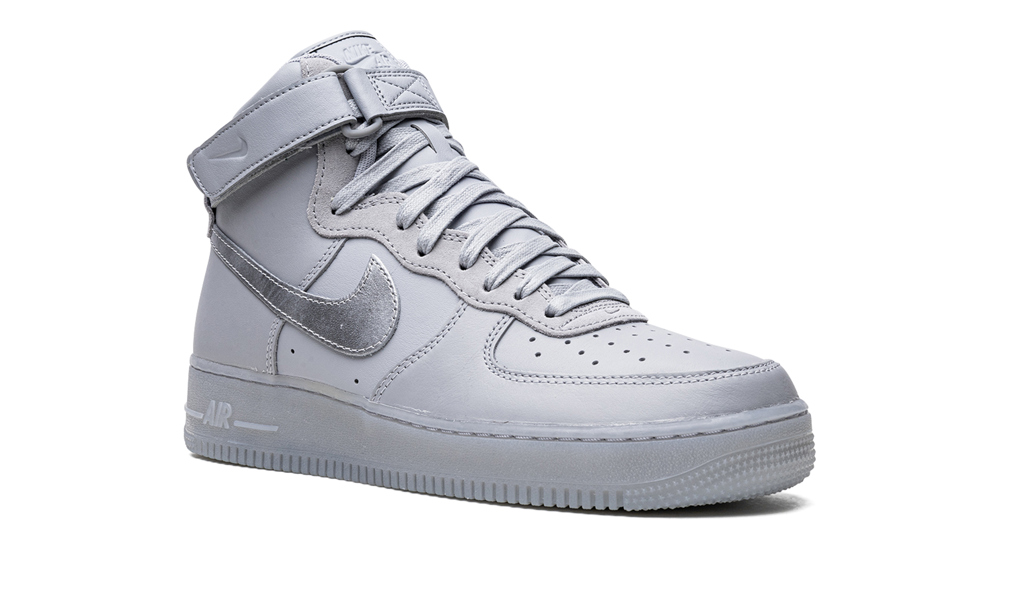 nike air force 1 high wolf grey+DZ5428-001+diagnol right view