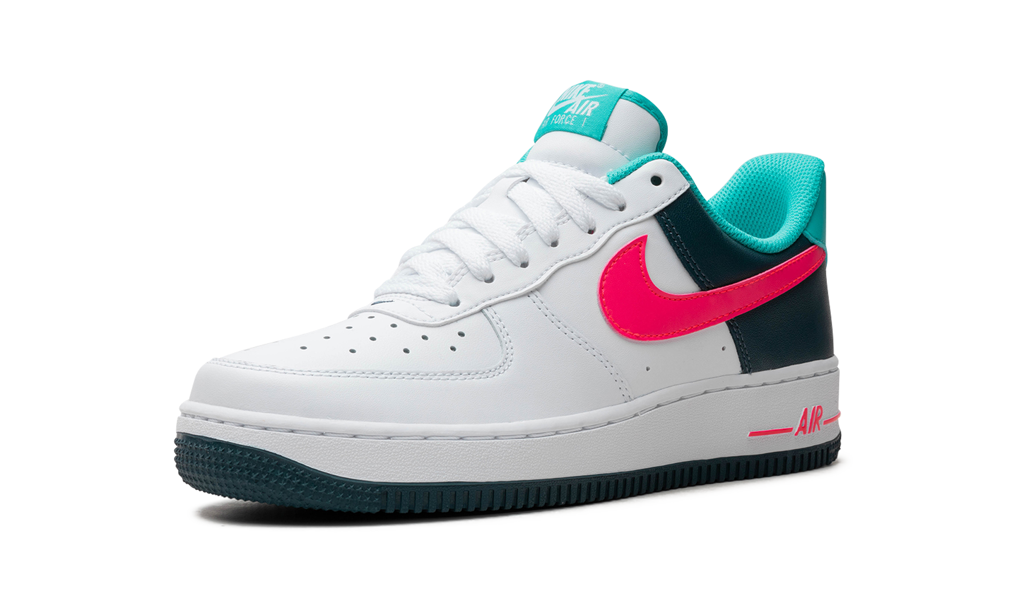 nike air force 1 low 07 90 s neon+HF4849-100+left diagnol single view