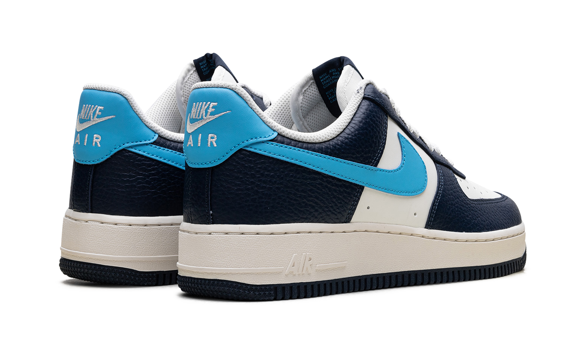 nike air force 1 low 07 armory navy baltic blue+HJ9291-478+diagnol right behind view