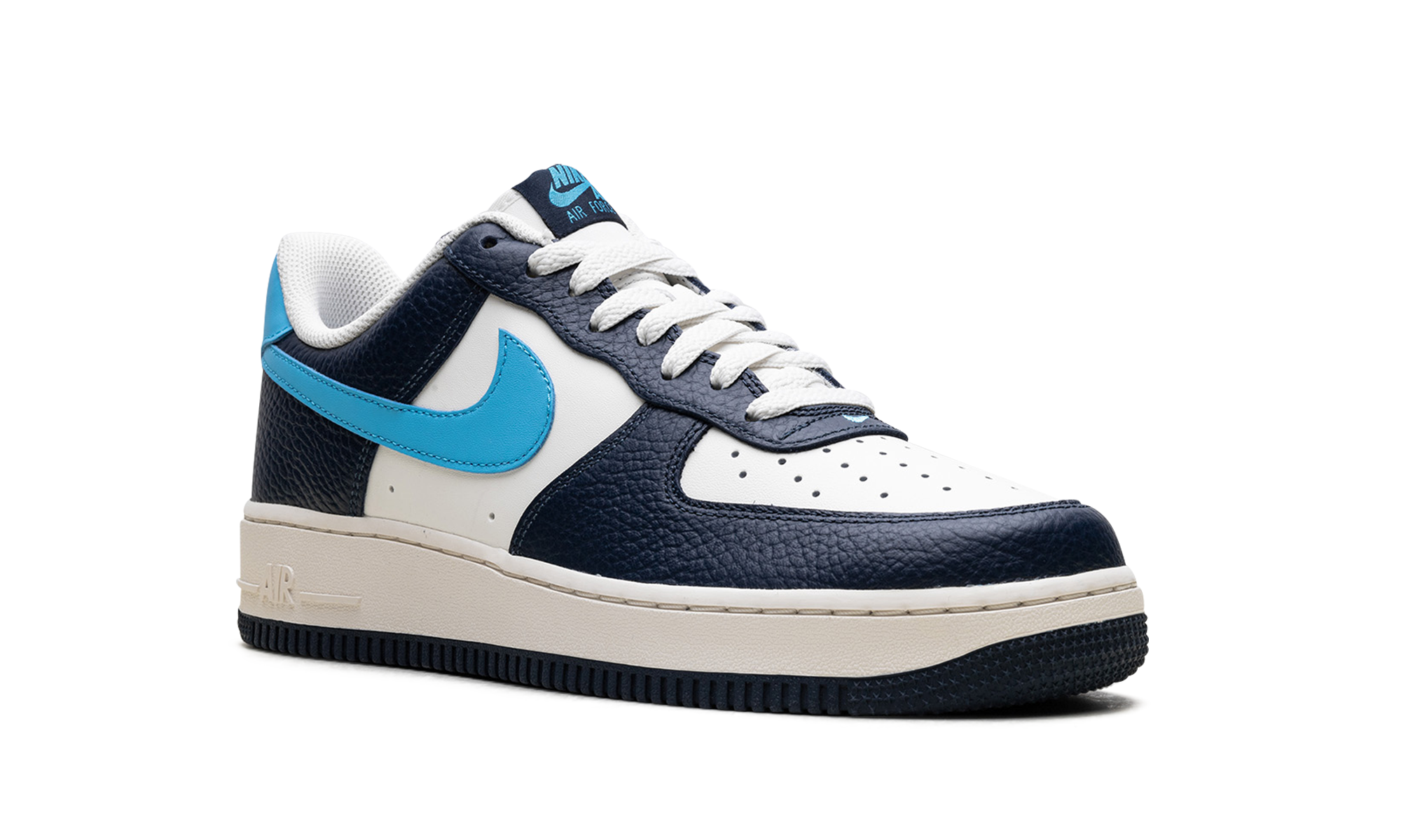nike air force 1 low 07 armory navy baltic blue+HJ9291-478+diagnol right view