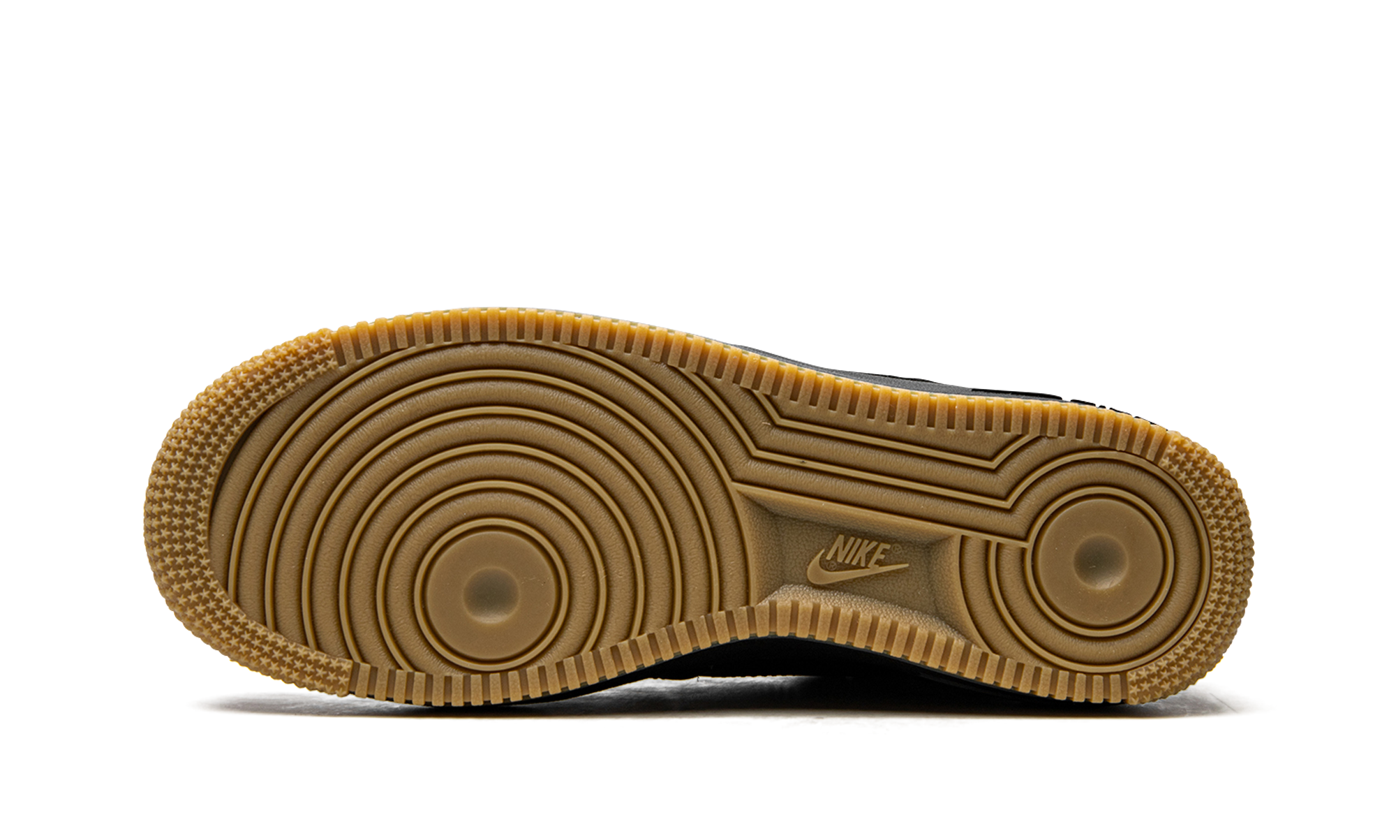 nike air force 1 low 07 black gum 2022+DZ4404-001+bottom view