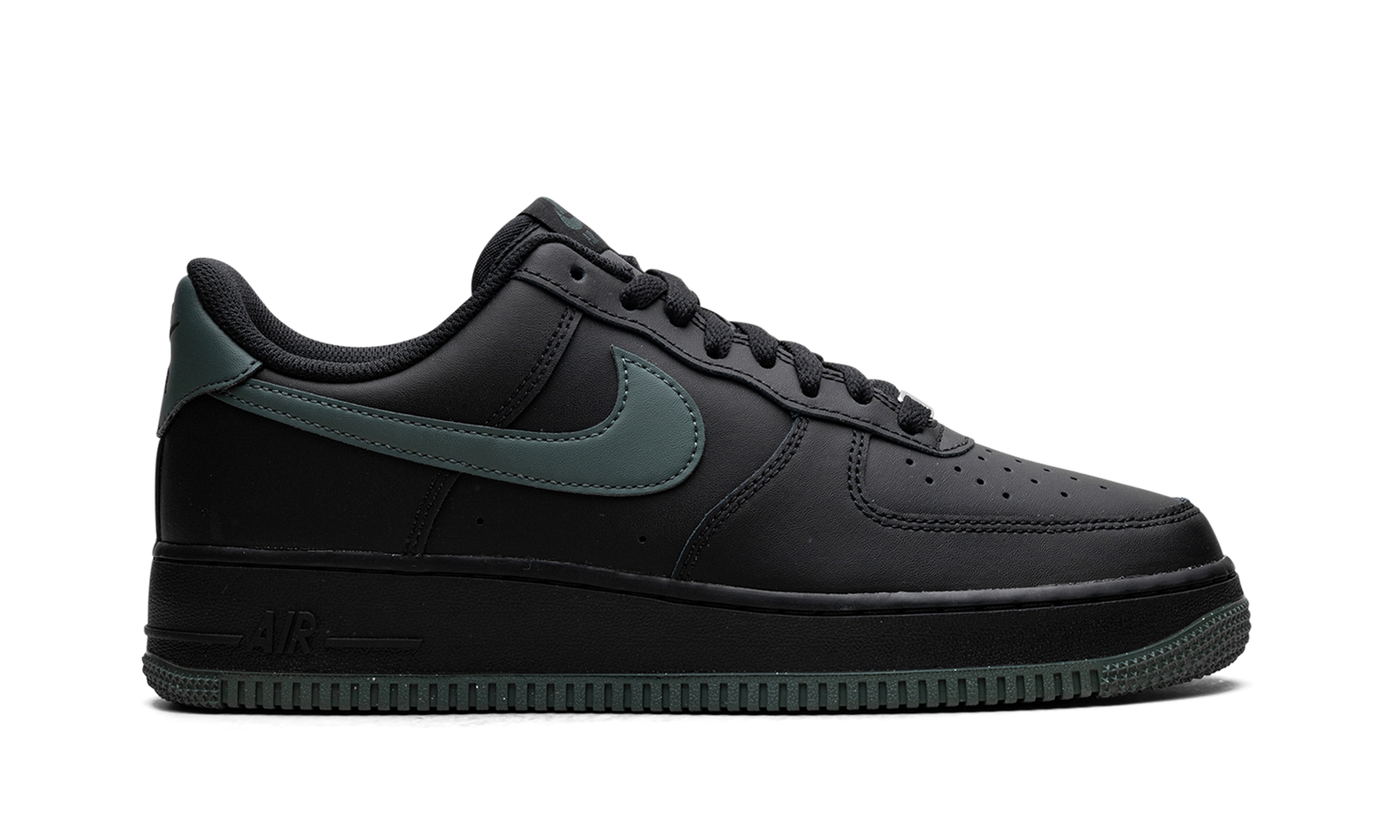 nike air force 1 low 07 black vintage green+FJ4146-001+right view