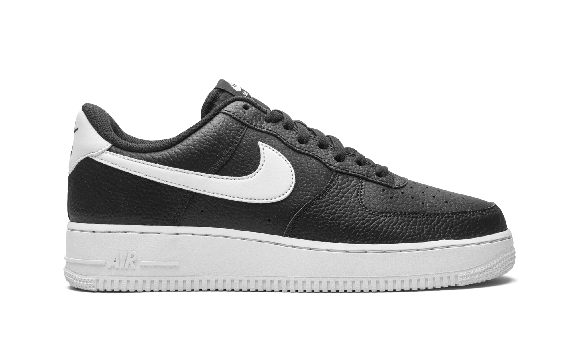 nike air force 1 low 07 black white pebbled leather+CT2302-002+right view