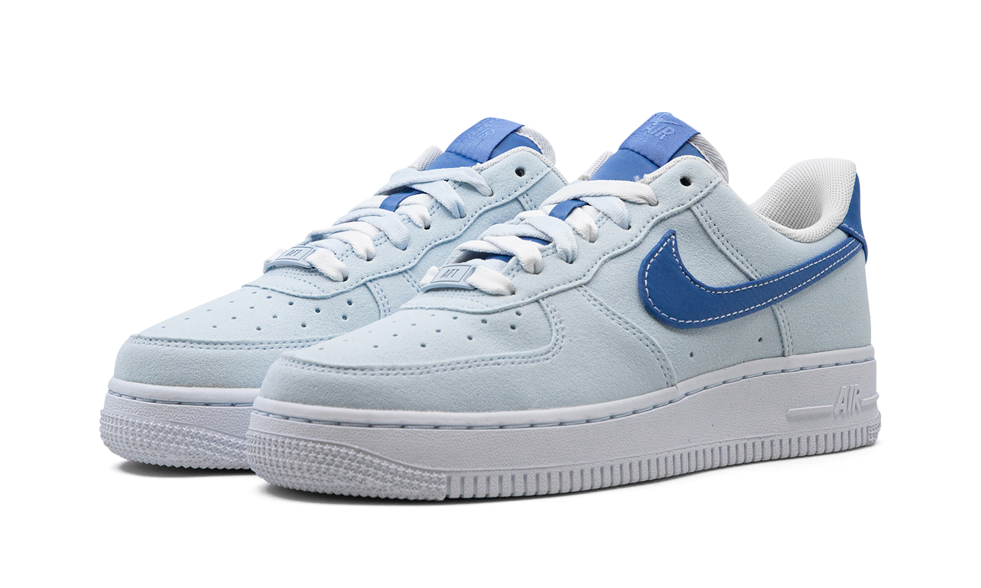 nike air force 1 low 07 blue tint polar women s+FN7185-423+diagnol left view