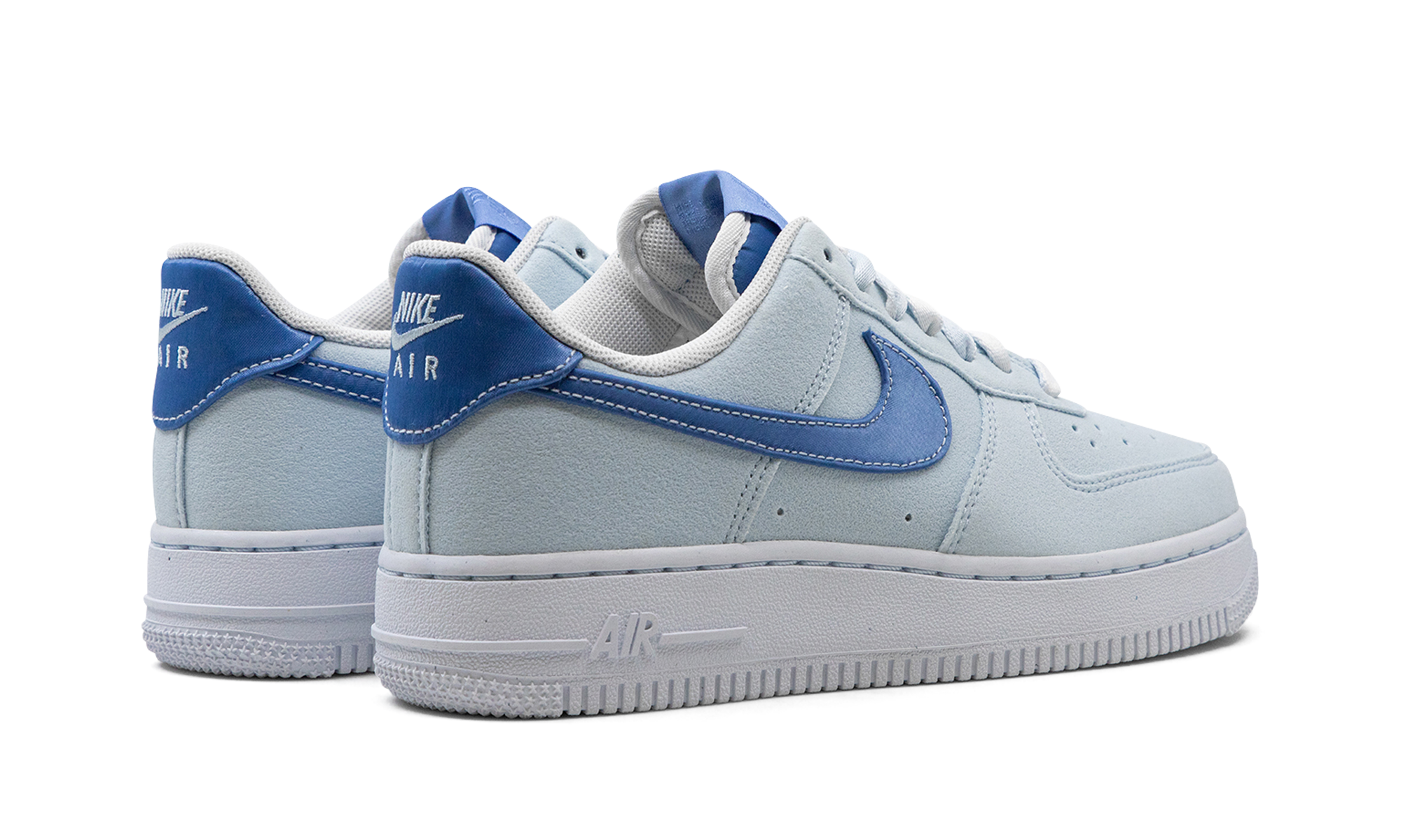 nike air force 1 low 07 blue tint polar women s+FN7185-423+diagnol right behind view