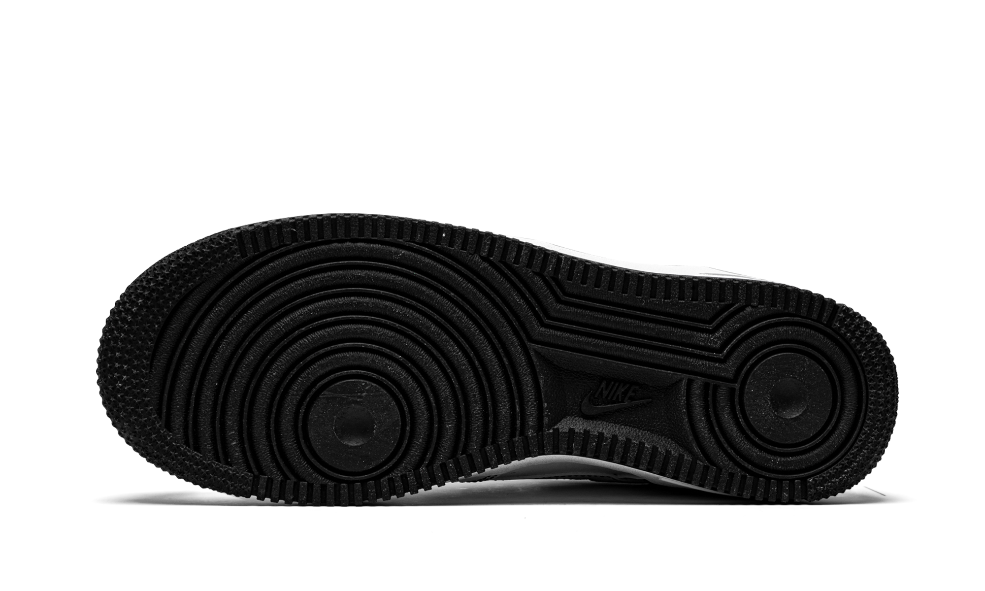nike air force 1 low 07 contrast stitch white black gs+CW1575-104+bottom view