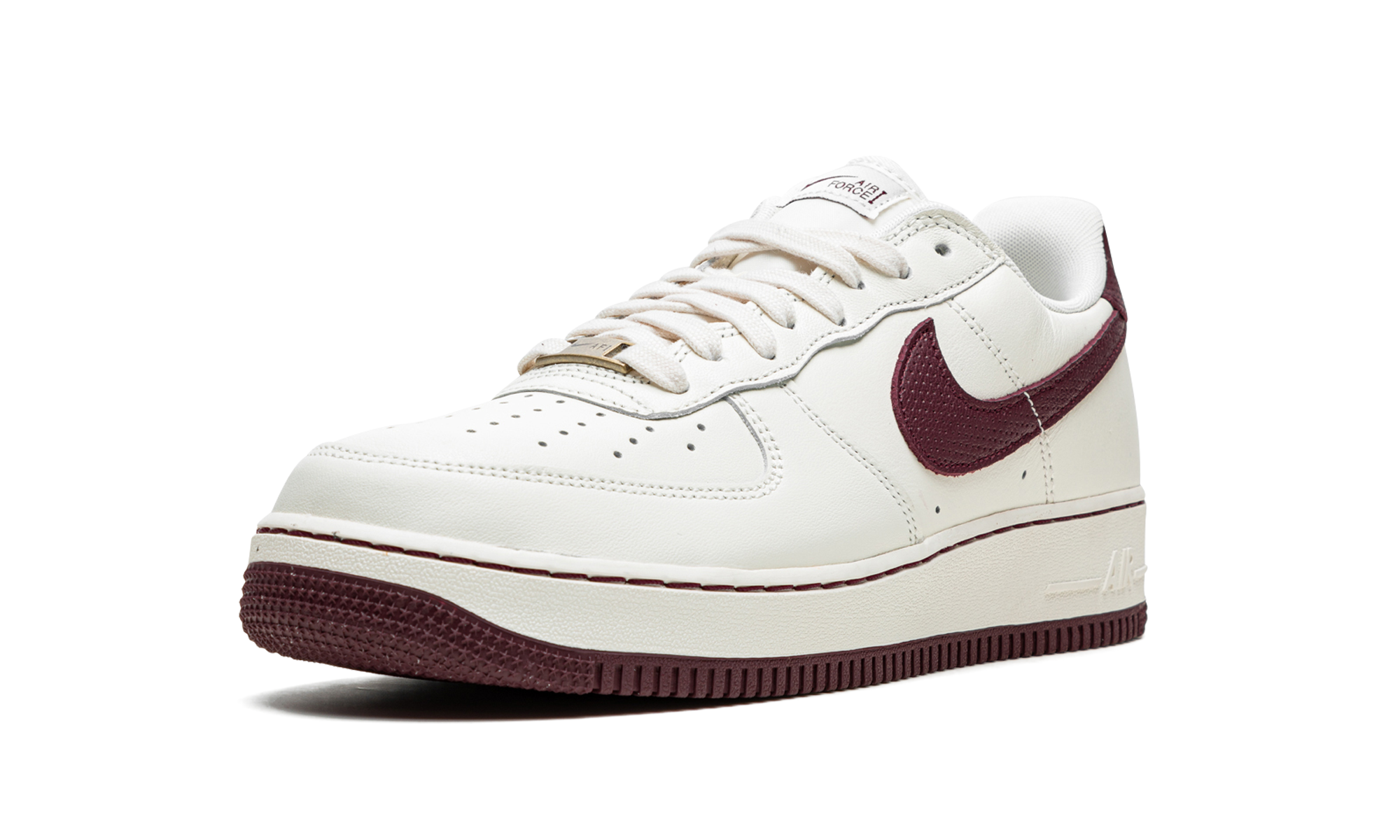 nike air force 1 low 07 craft dark beetroot+DB4455-100+left diagnol single view
