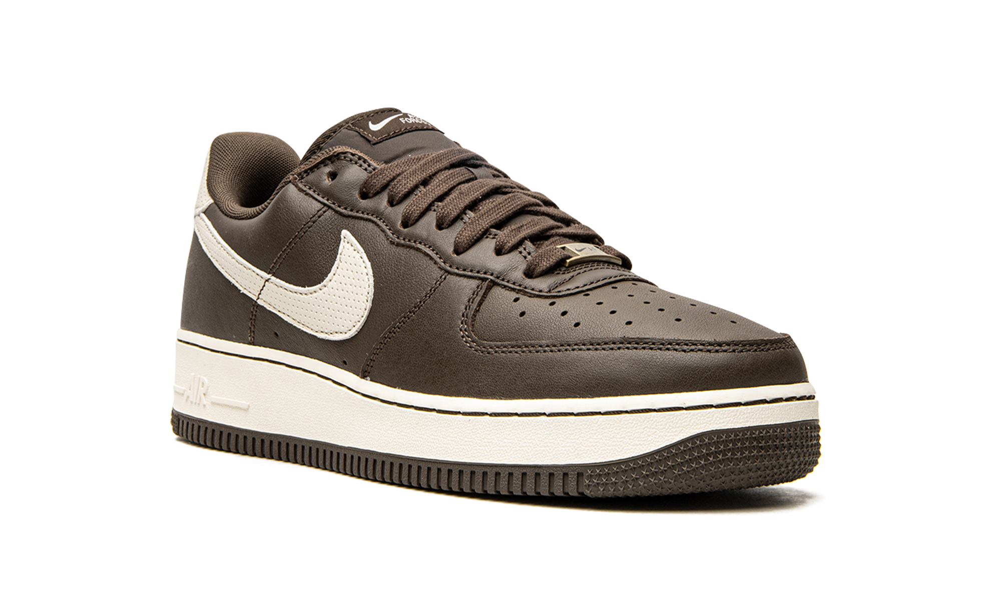 nike air force 1 low 07 craft dark chocolate+DB4455-200+diagnol right view