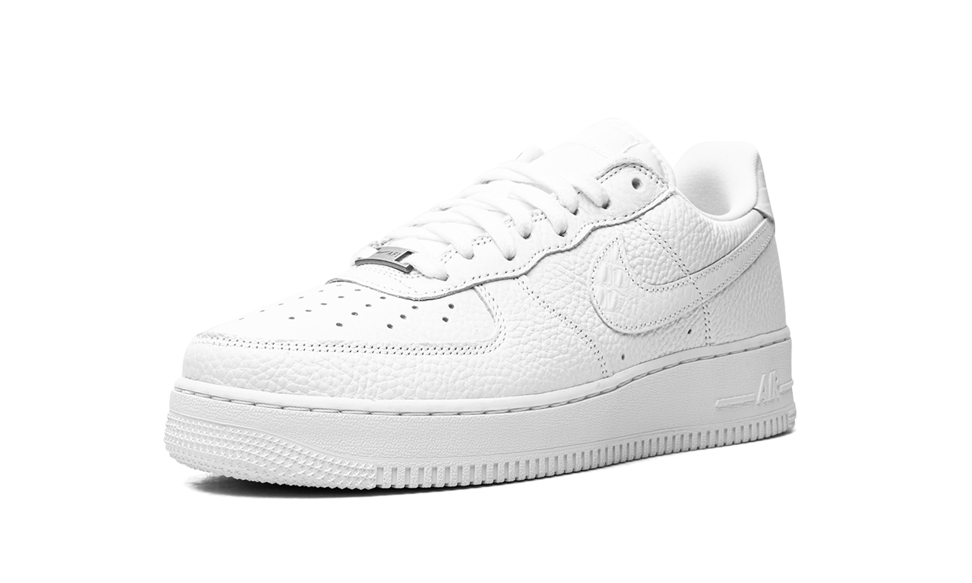 nike air force 1 low 07 craft quadruple white+CU4865-100+left diagnol single view