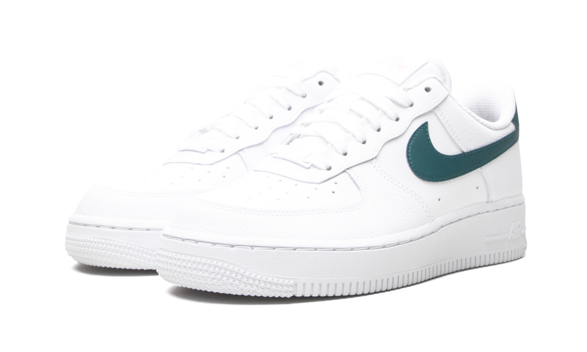 nike air force 1 low 07 dark teal women s+315115-163+diagnol left view