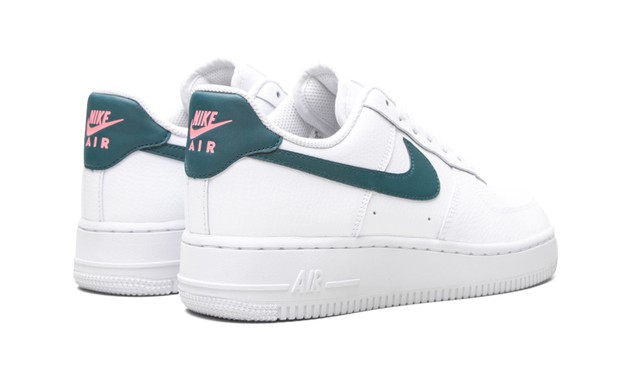 nike air force 1 low 07 dark teal women s+315115-163+diagnol right behind view