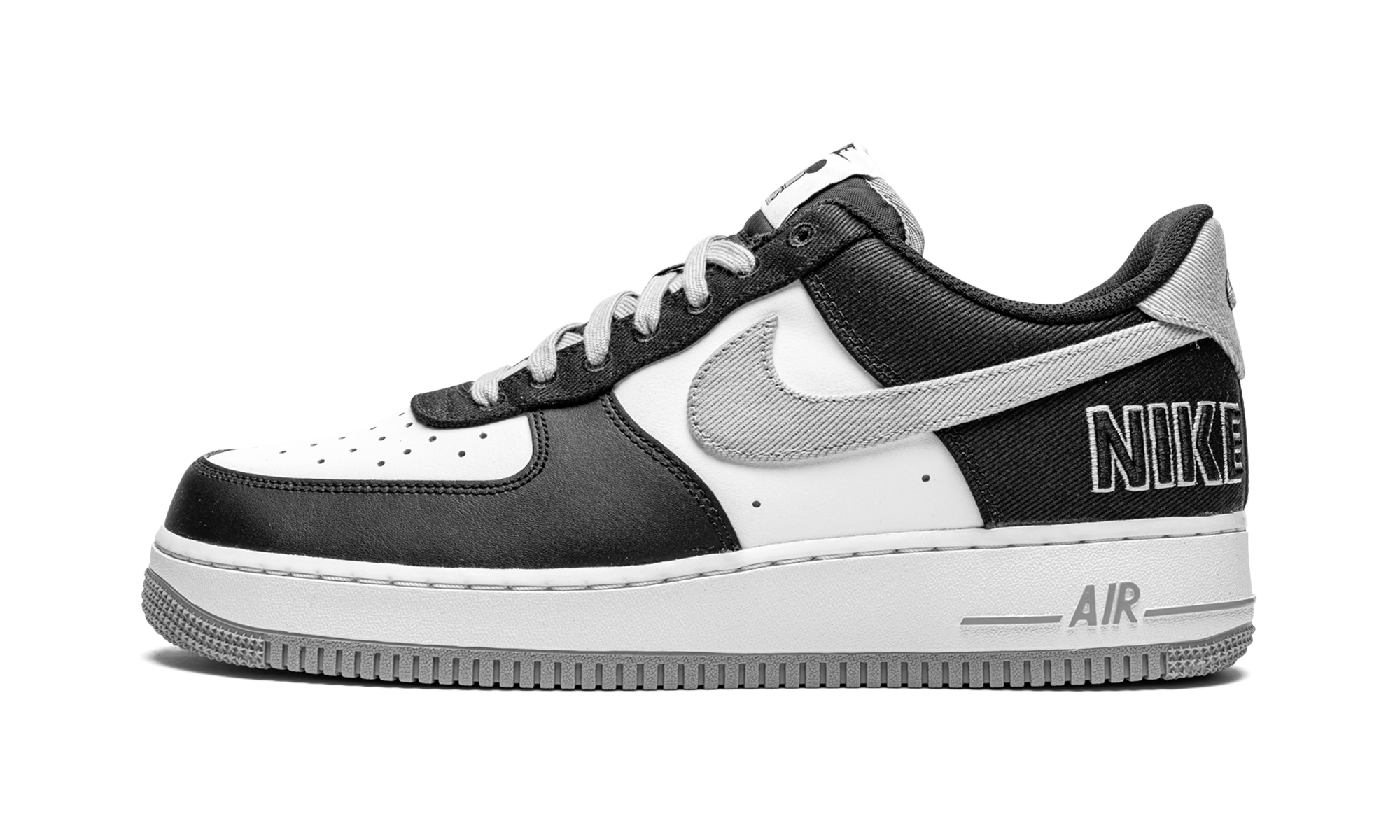 nike air force 1 low 07 emb raiders black white+CT2301-001+diagnol right view 1
