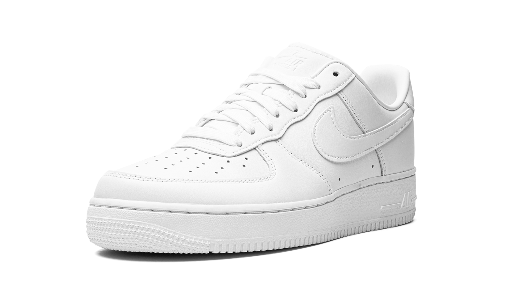 nike air force 1 low 07 fresh white+DM0211-100+left diagnol single view