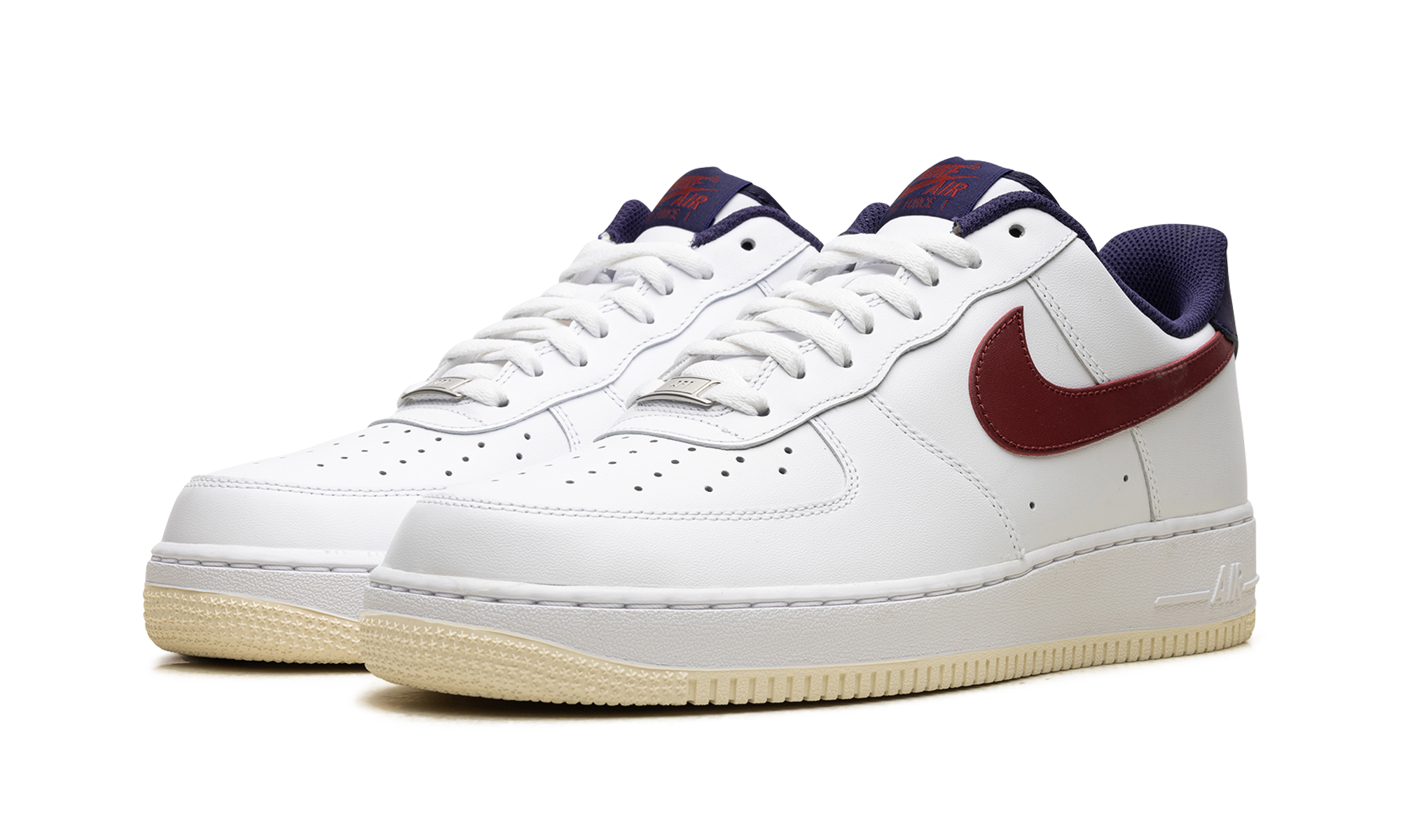 nike air force 1 low 07 from nike to you team red navy+FV8105-161+diagnol left view