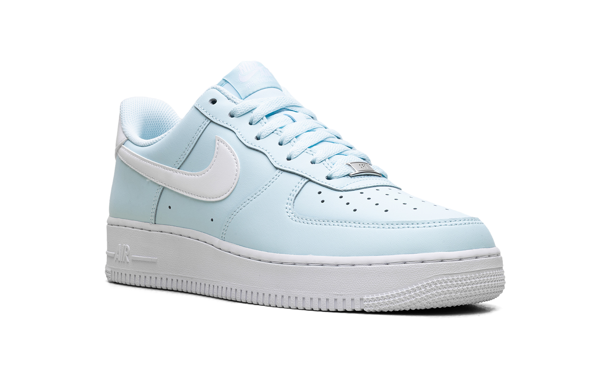 nike air force 1 low 07 glacier blue white+FJ4146-400+diagnol right view