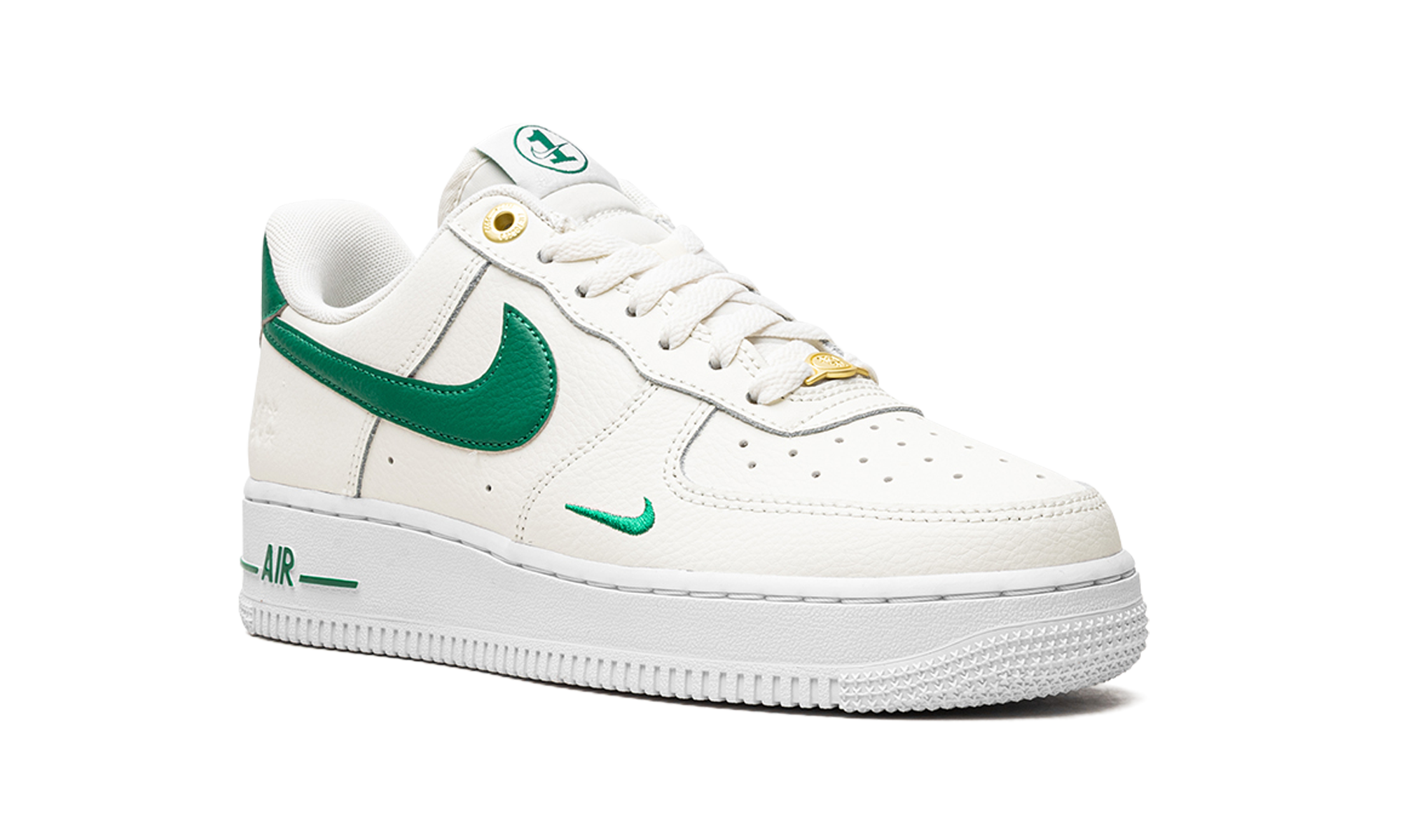 nike air force 1 low 07 lv8 40th anniversary sail malachite+DQ7658-101+diagnol right view
