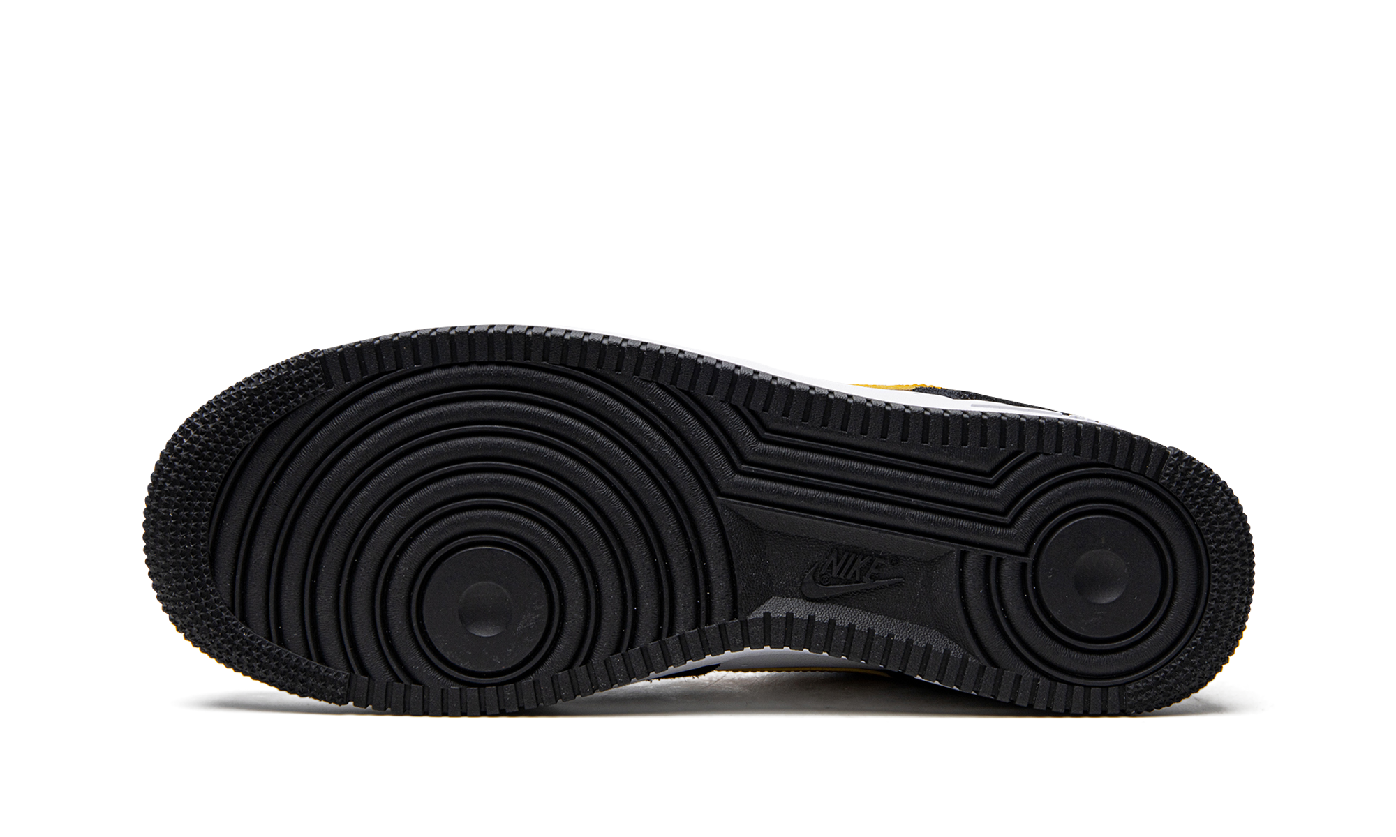 nike air force 1 low 07 lv8 athletic club black university gold+DH7568-002+bottom view